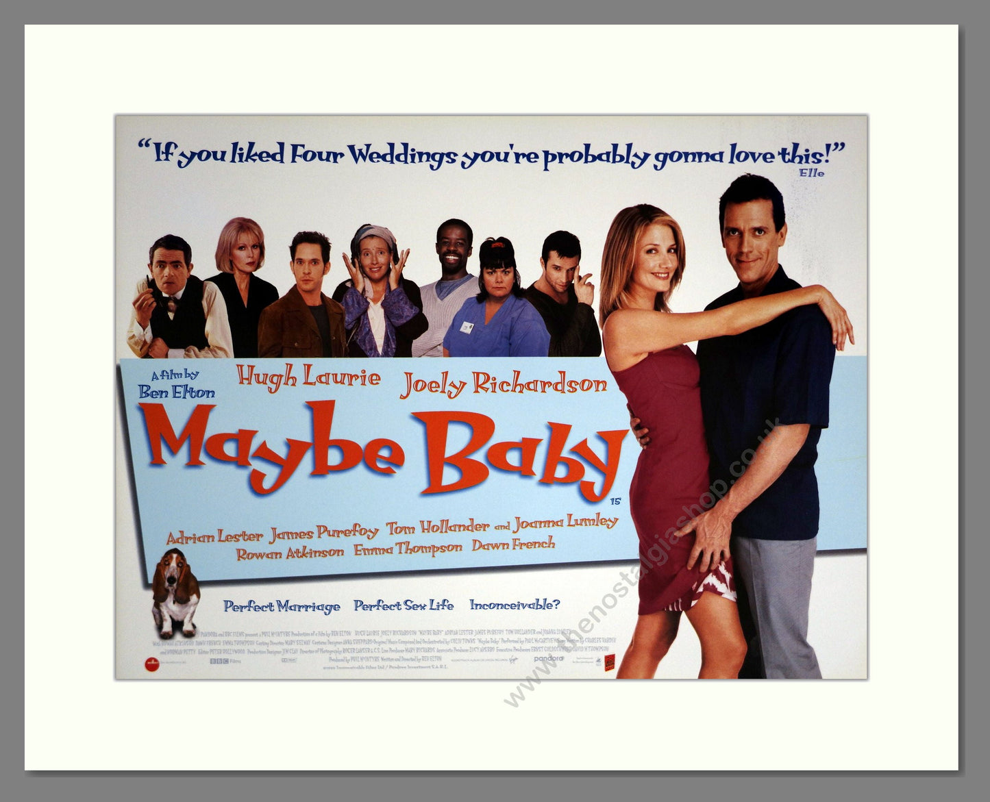 Maybe Baby - Hugh Lawrie. Vintage Poster 2000 (ref AD18981)