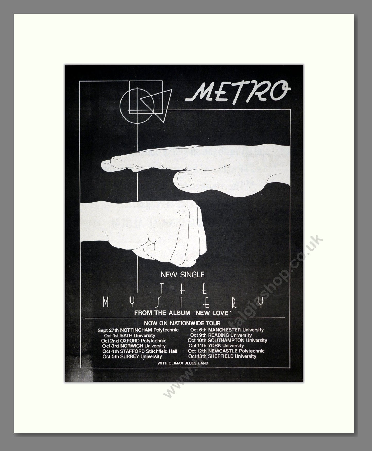 Metro - The Mystery. Vintage Advert 1979 (ref AD19040)