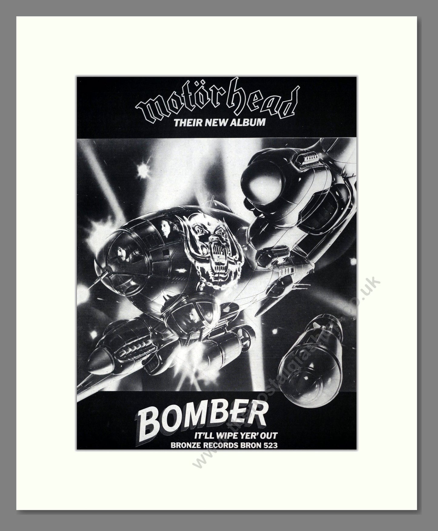 Motorhead - Bomber. Vintage Advert 1979 (ref AD19049)