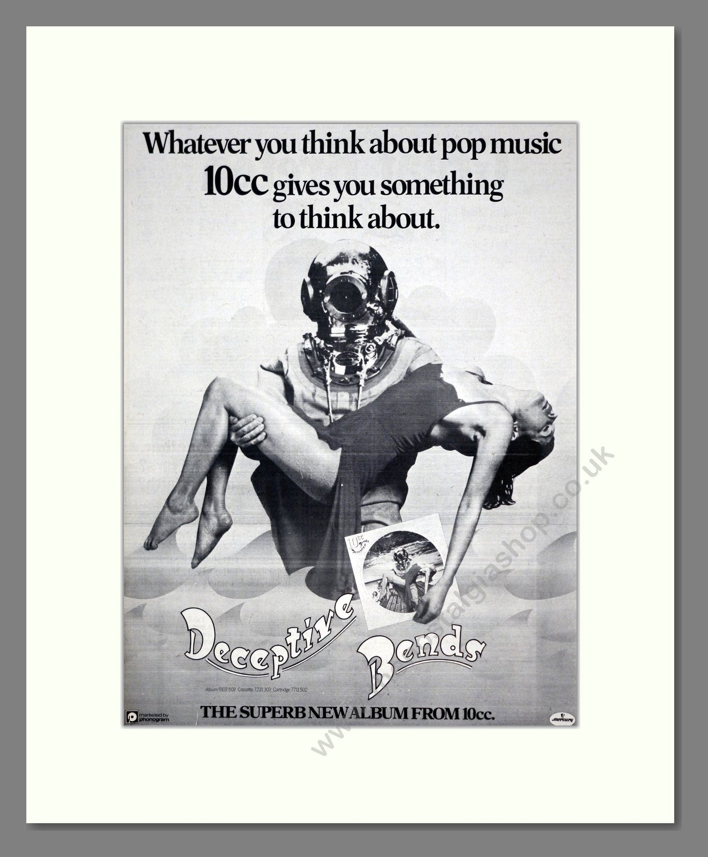 10CC - Deceptive Bends. Vintage Advert 1977 (ref AD19123)