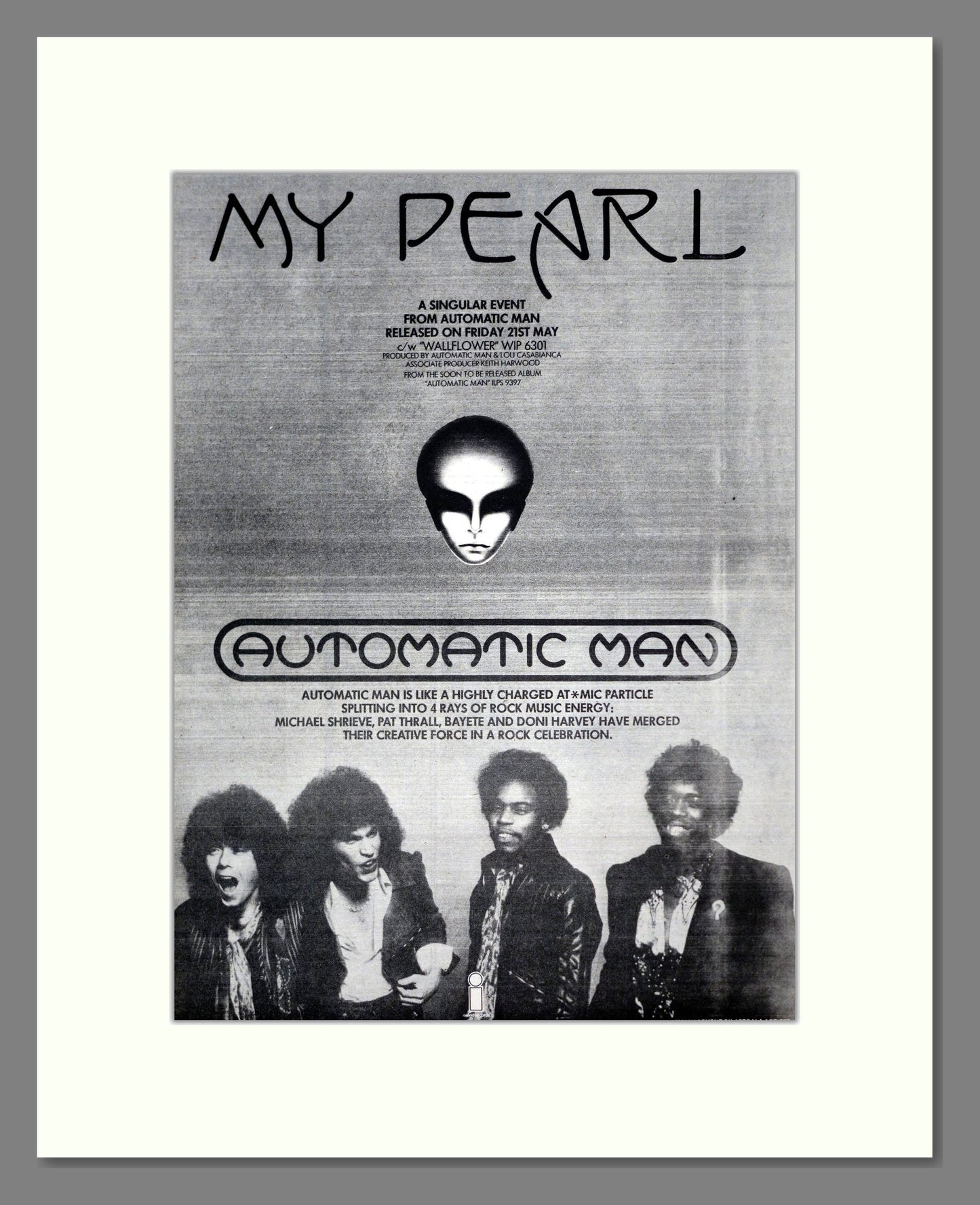 My Pearl - Automatic Man. Vintage Advert 1976 (ref AD19136)