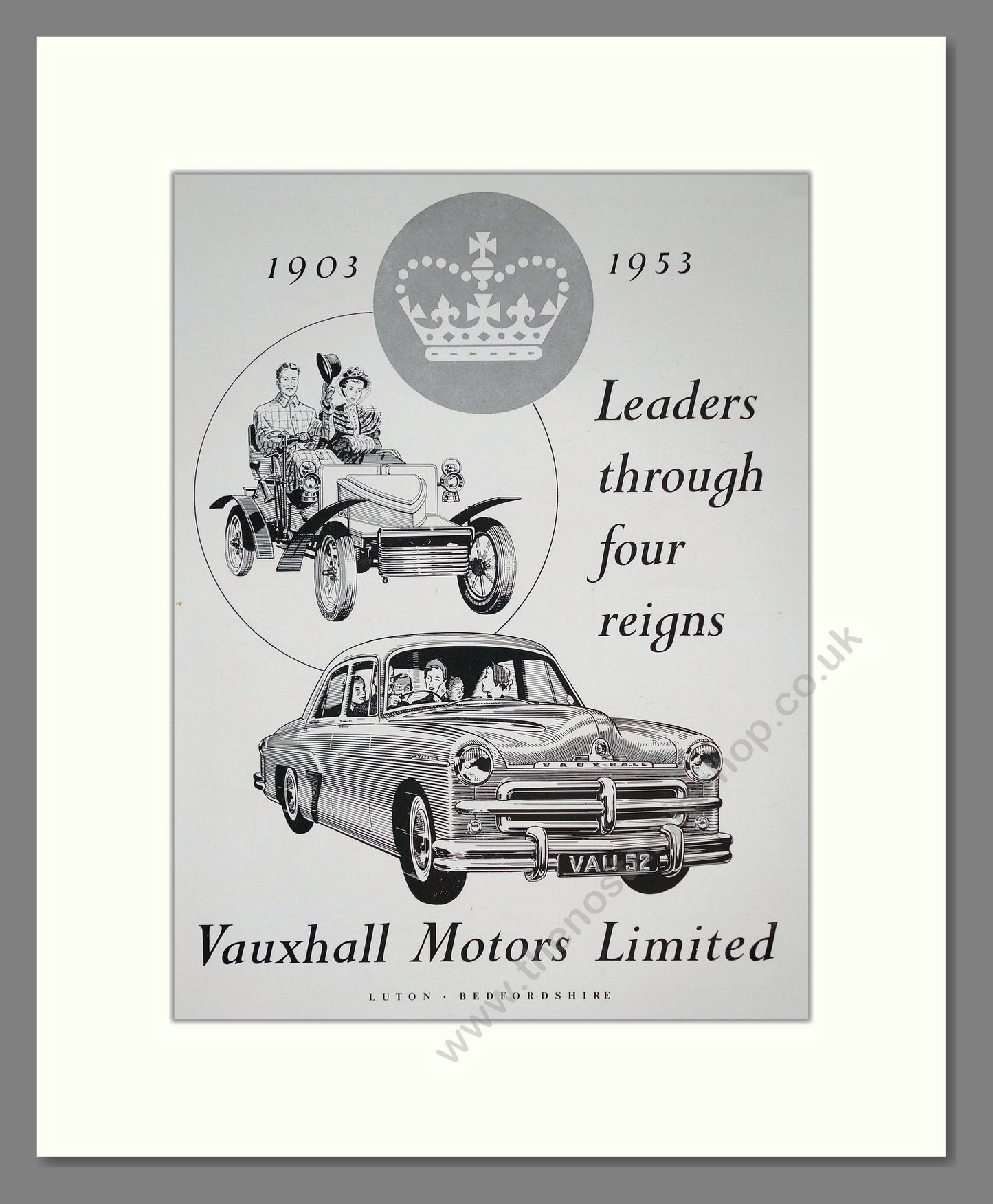 Vauxhall Motors 1903 - 1953. Original Advert 1953 (ref AD302302)
