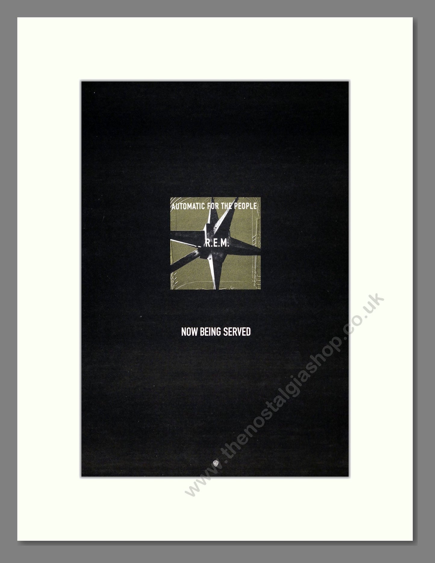 REM - Automatic For The People. Vintage Advert 1992 (ref AD19365)