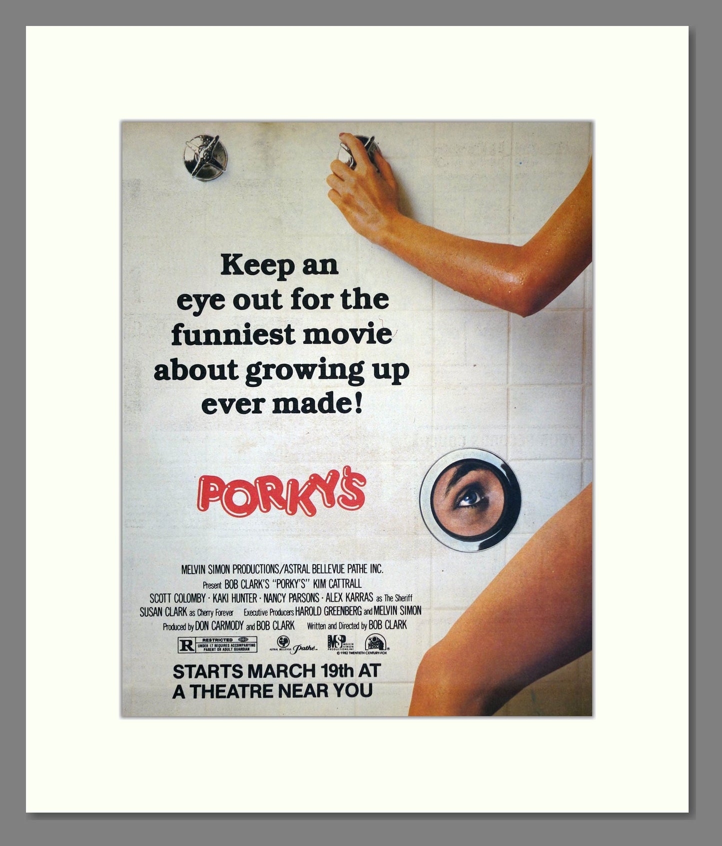 Porky's - Kim Catrell. Vintage Advert 1982 (ref AD302212)