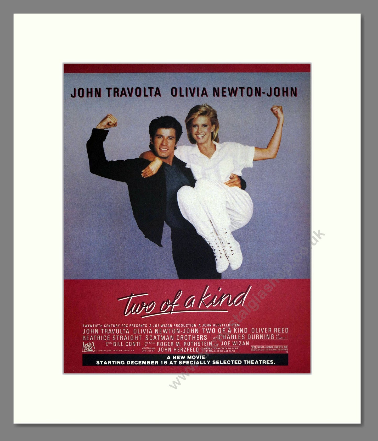 Two Of A Kind - John Travolta. Vintage Advert 1983 (ref AD302238)