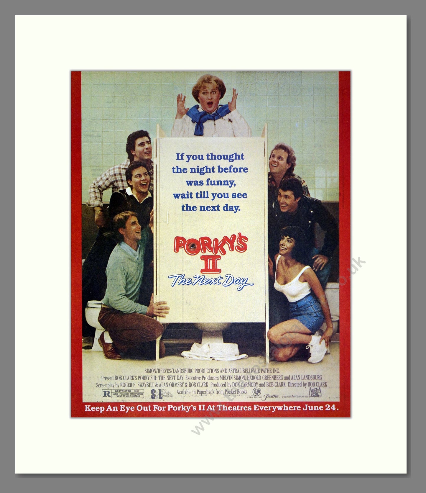 Porky's II - The Next Day. Vintage Advert 1983 (ref AD302267)