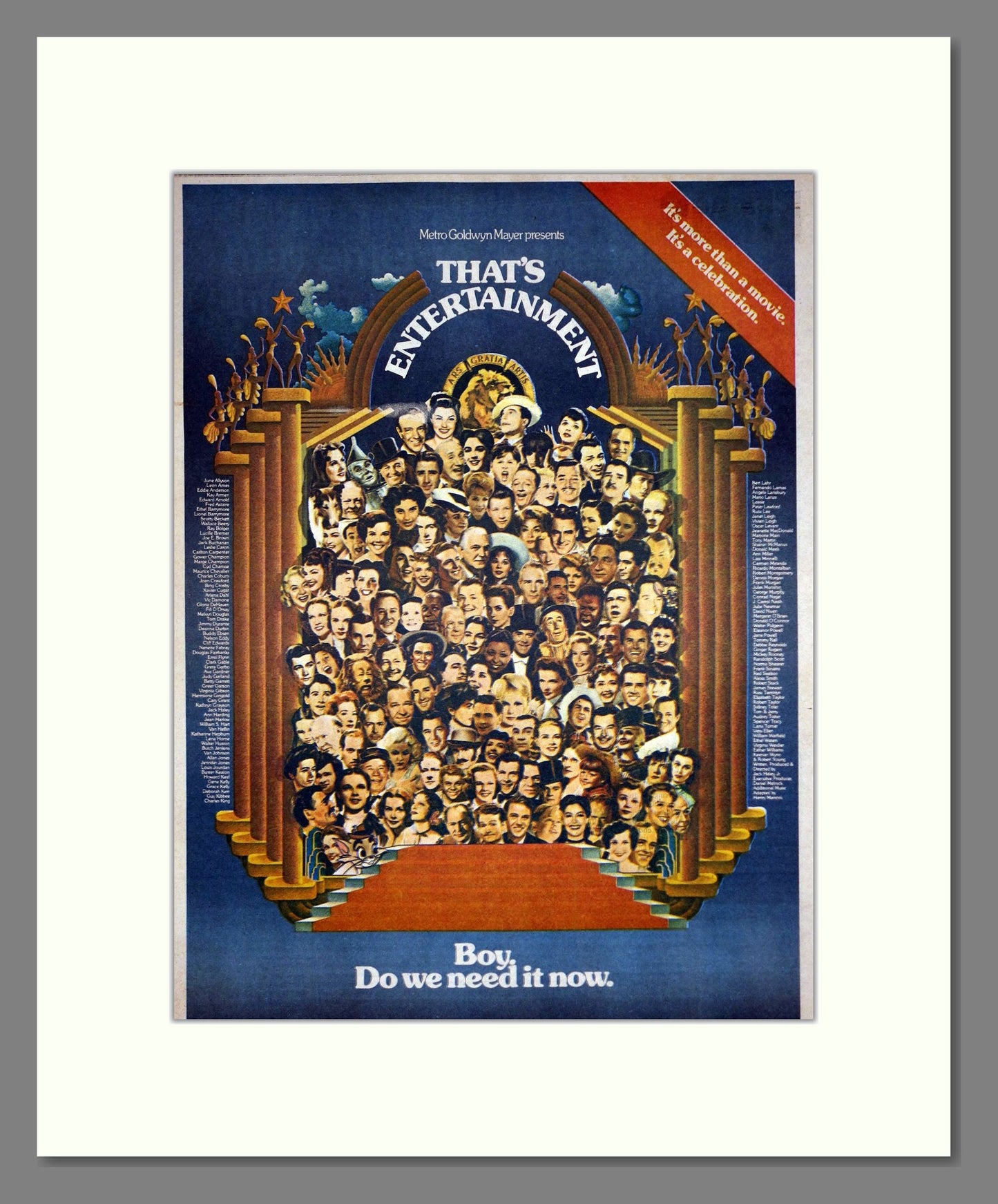 That's Entertainment - MGM. Vintage Advert 1974 (ref AD302285)