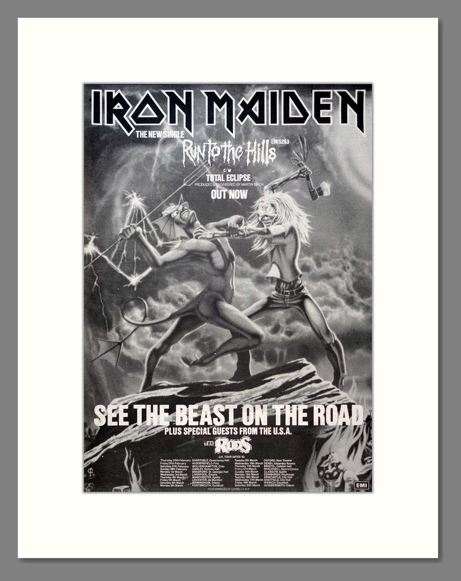 Iron Maiden Run To The Hills Vintage Advert 1982 ref AD19582 The iron-maiden-run-to-the-hills-vintage-advert-1982-ref-ad19582-the
