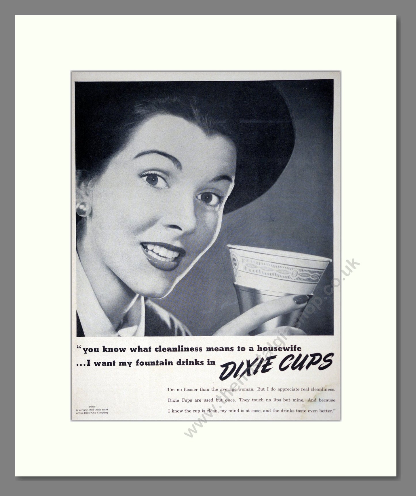 Dixie - Drinking Cups. Vintage Advert 1947 (ref AD302338)