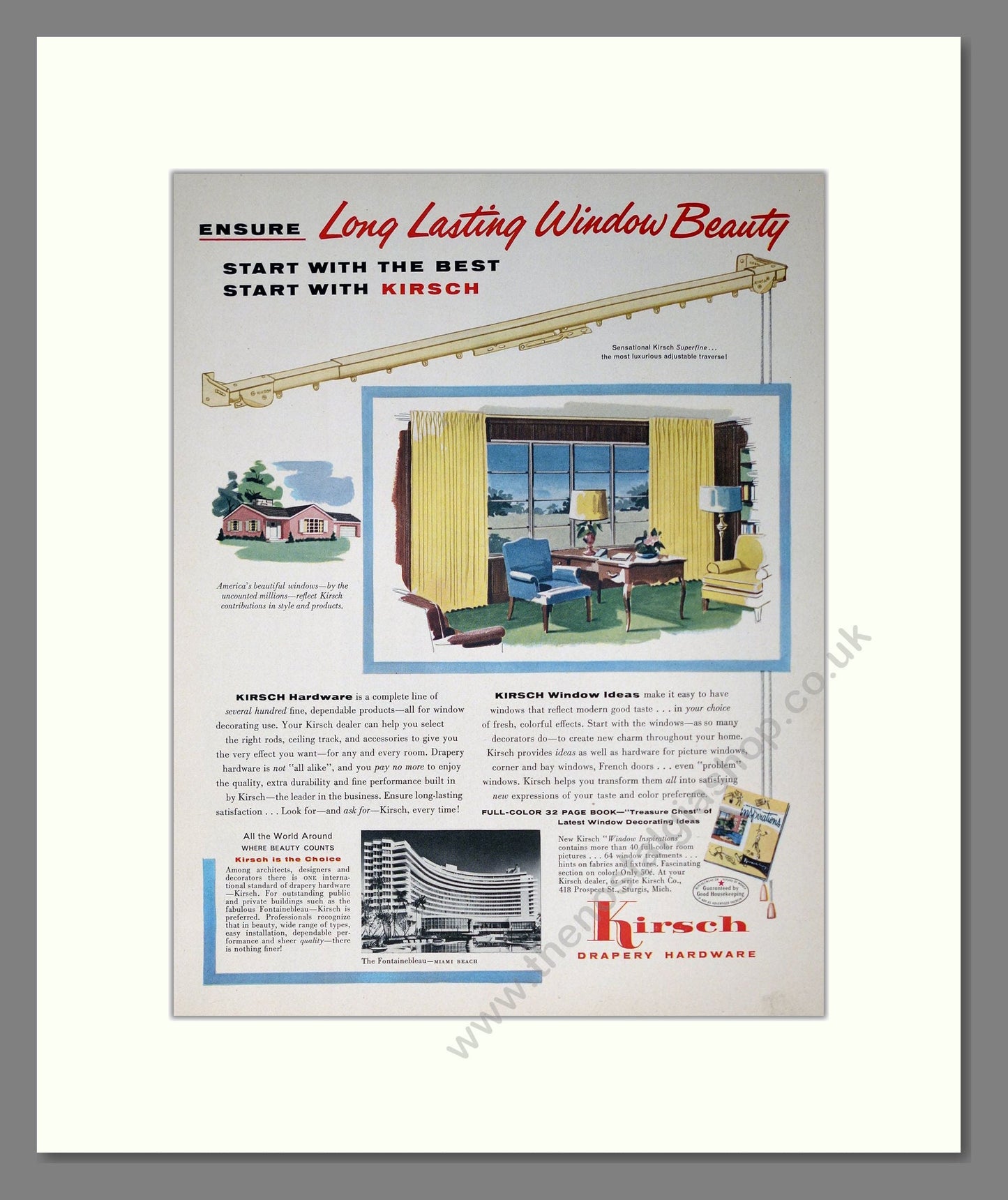 Kirsch - Blinds. Vintage Advert 1965 (ref AD302353)