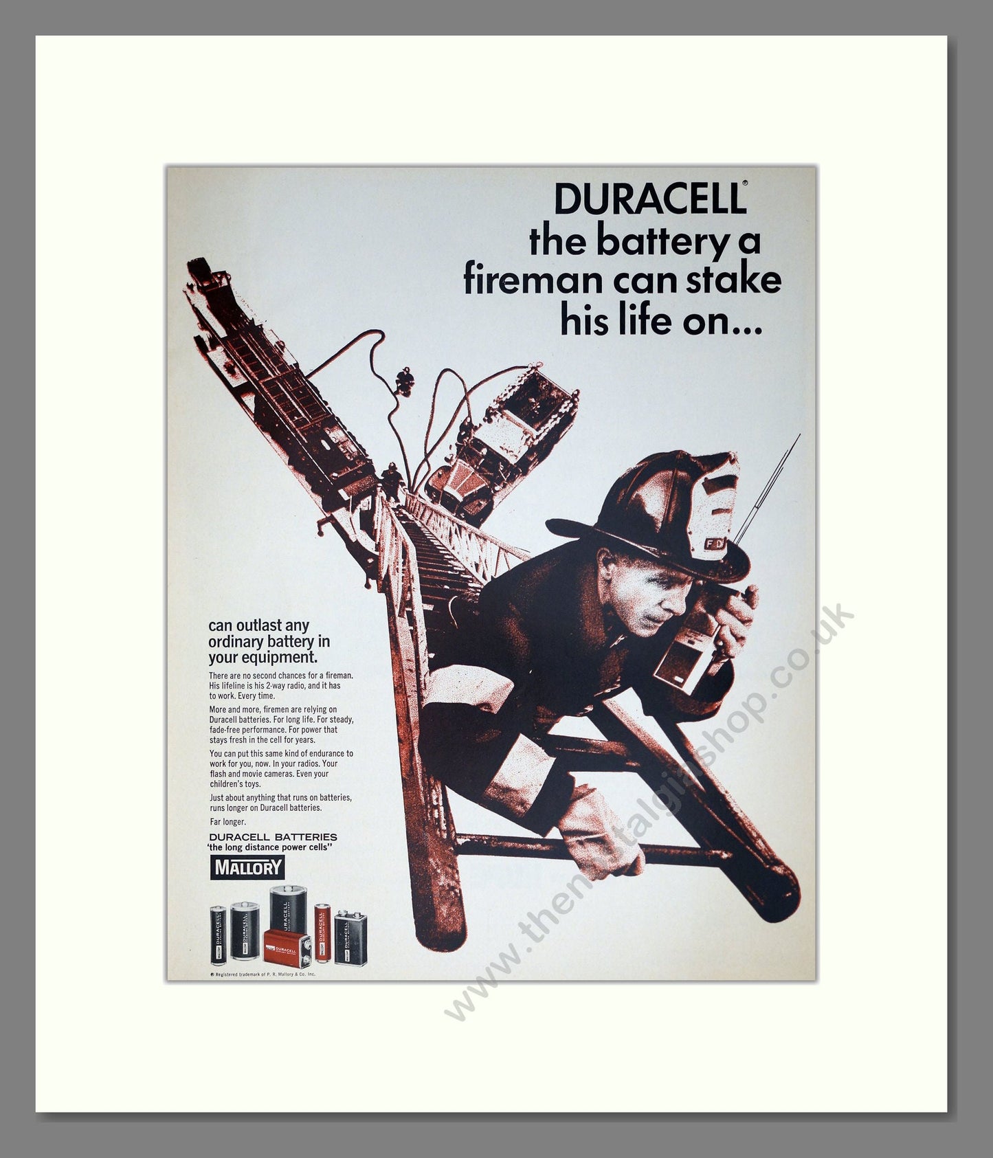 Duracell - Batteries. Vintage Advert 1968 (ref AD302389)