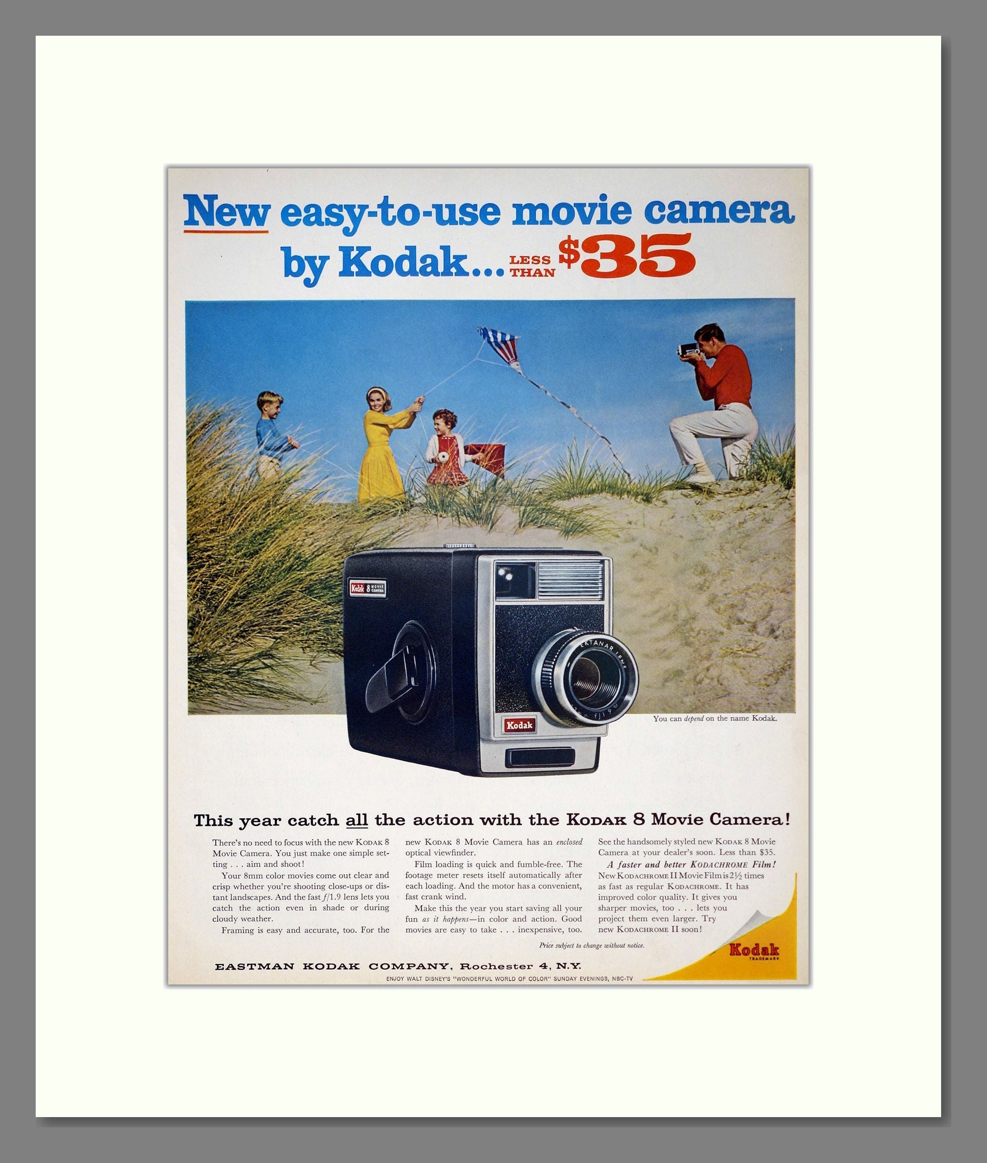 Kodak Movie Vintage Advert 1962 (ref AD303095) – The