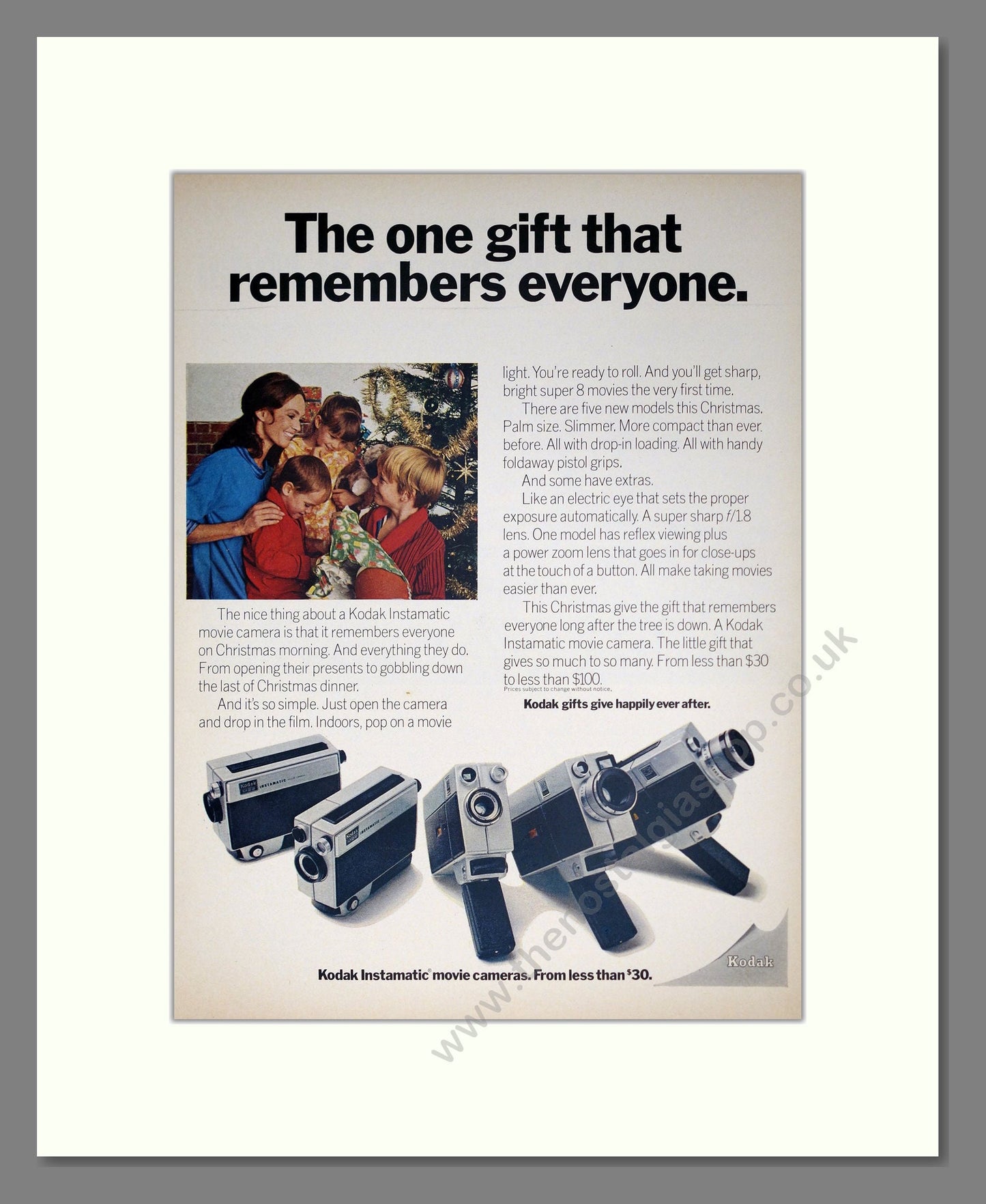Kodak - Instamatic Movie. Vintage Advert 1969 (ref AD303105)
