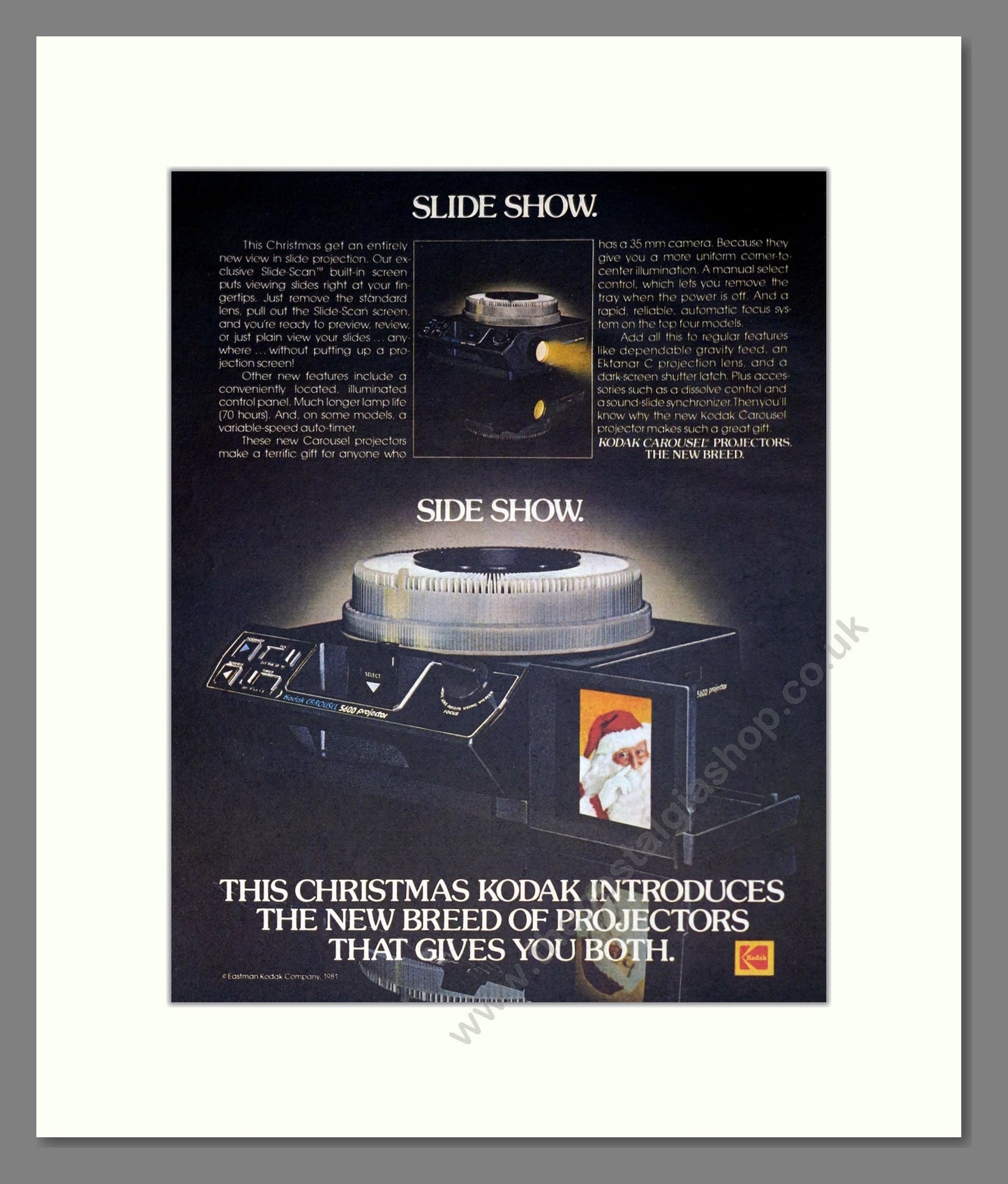 Kodak - Projectors. Vintage Advert 1981 (ref AD303107)