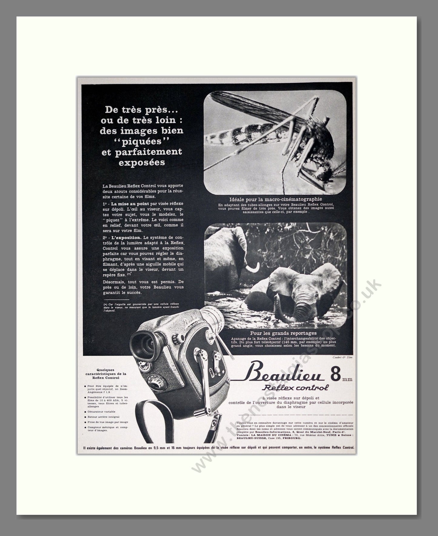 Beaulieu - 8mm Cameras. Vintage Advert 1963 (ref AD303134)