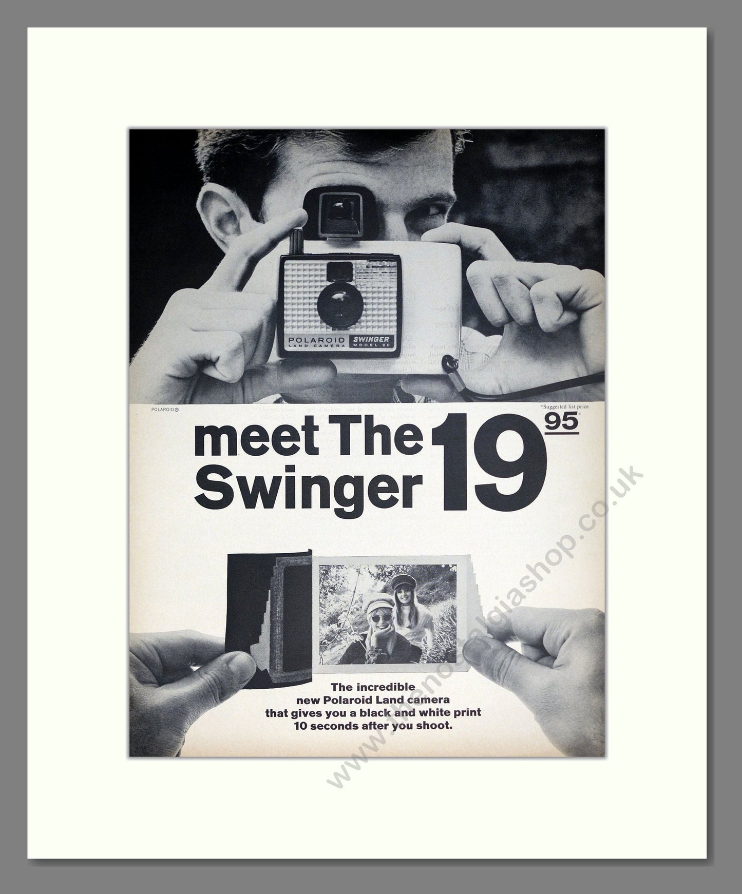 Polaroid - Land Camera. Vintage Advert 1966 (ref AD303147)
