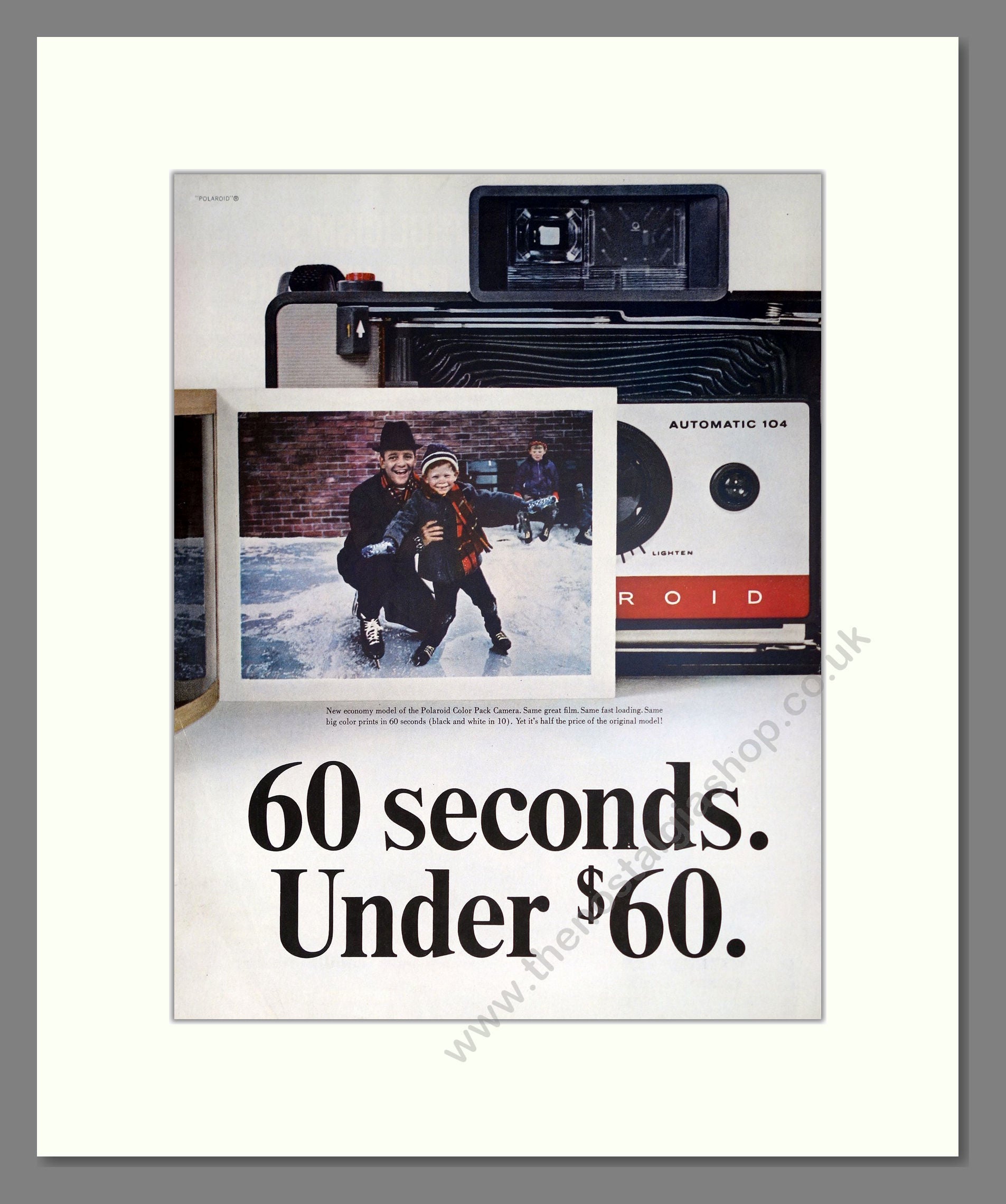 Polaroid Color Pack Vintage Advert 1965 (ref AD303149