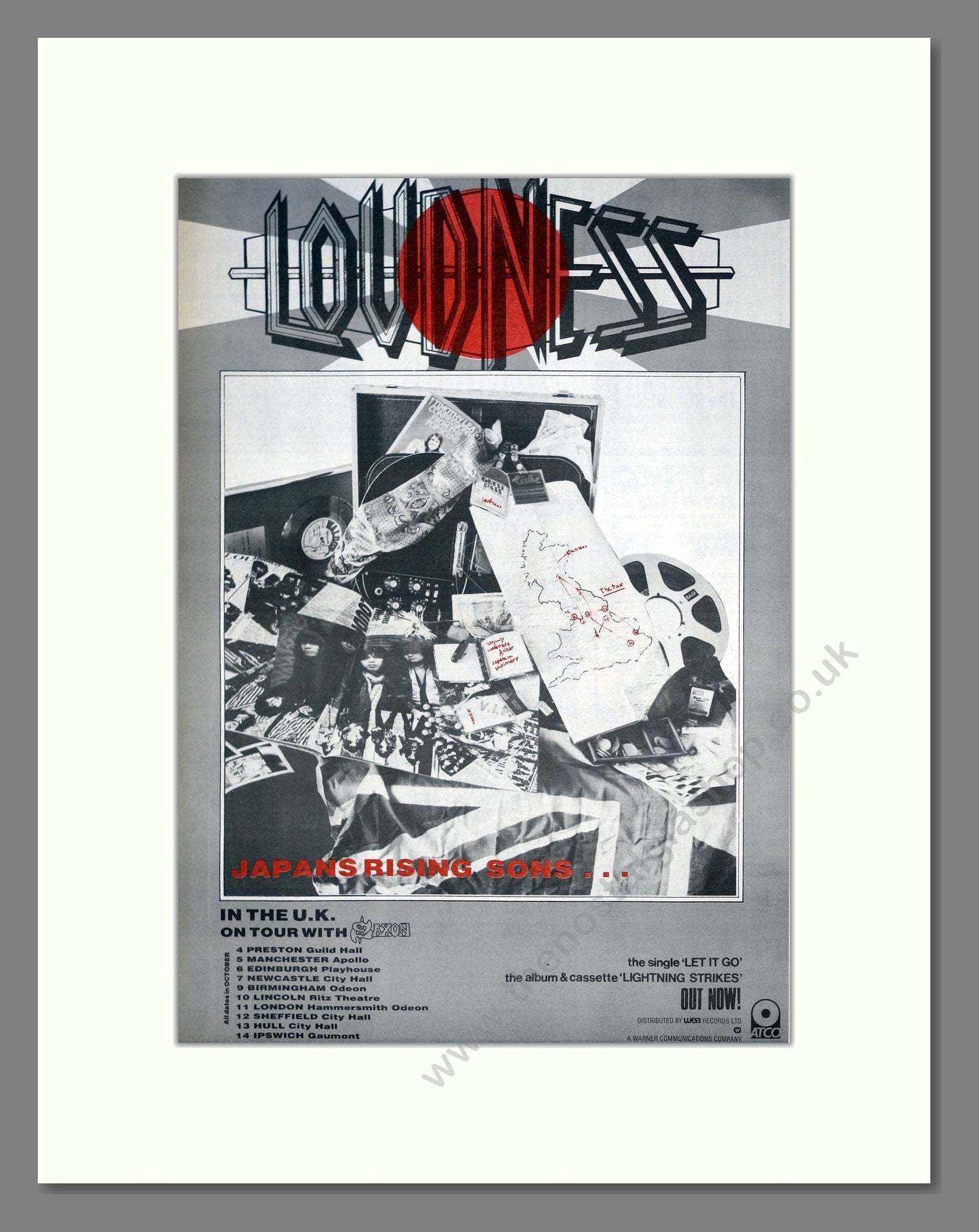 Loudness - Japan's Rising Sons. Vintage Advert 1986 (ref AD19958)