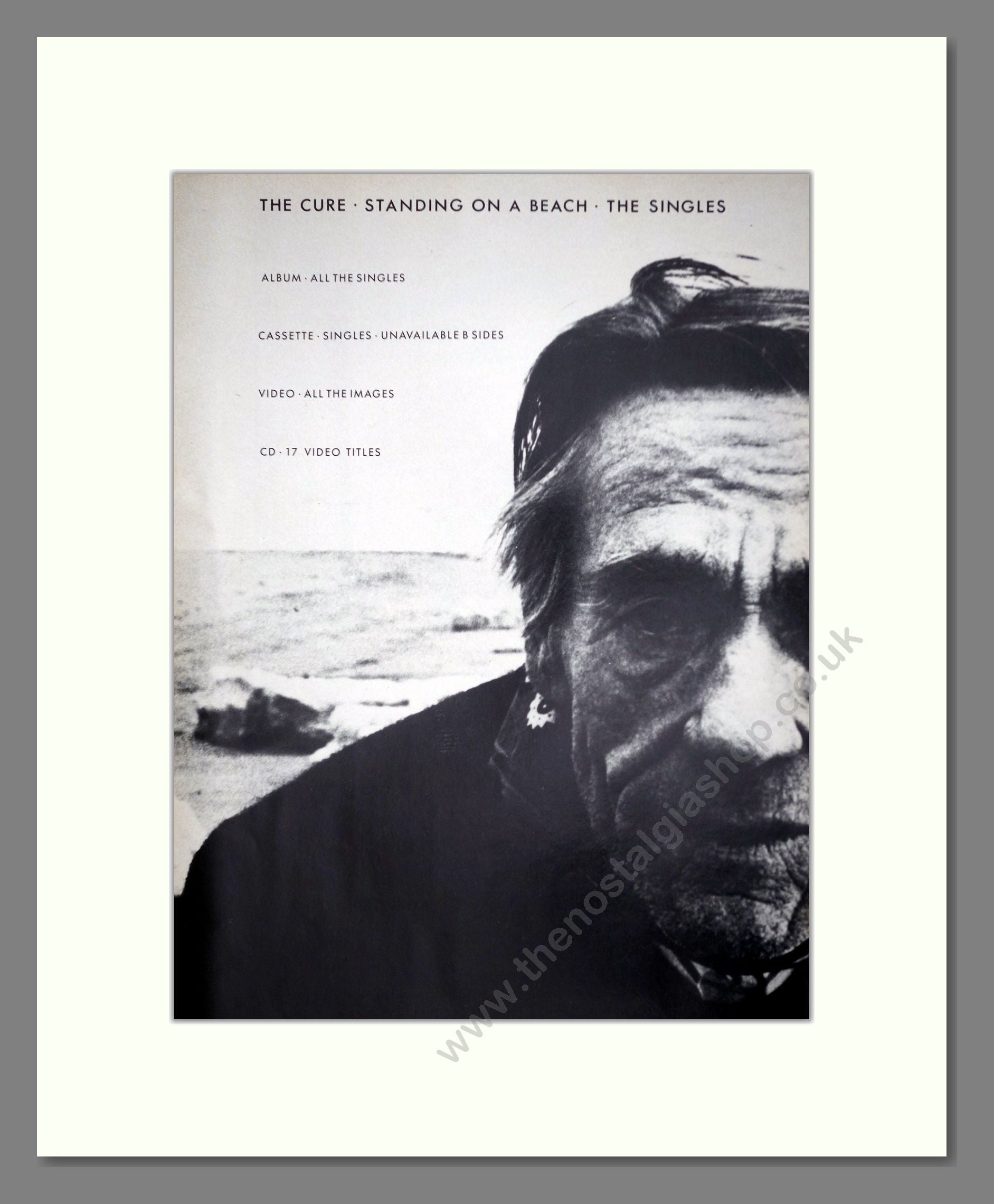 Cure (The) - Standing On A Beach. Vintage Advert 1986 (ref AD63285