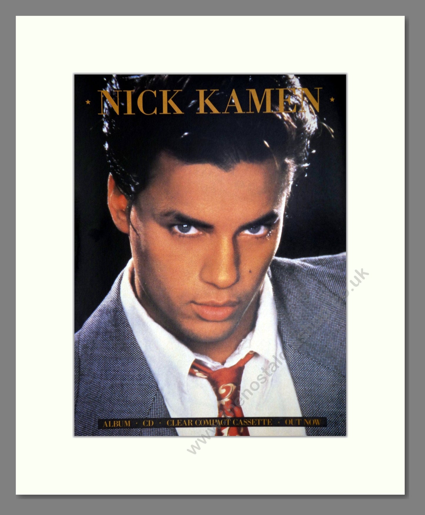 Nick Kamen - Debut Album. Vintage Advert 1987 (ref AD63301)
