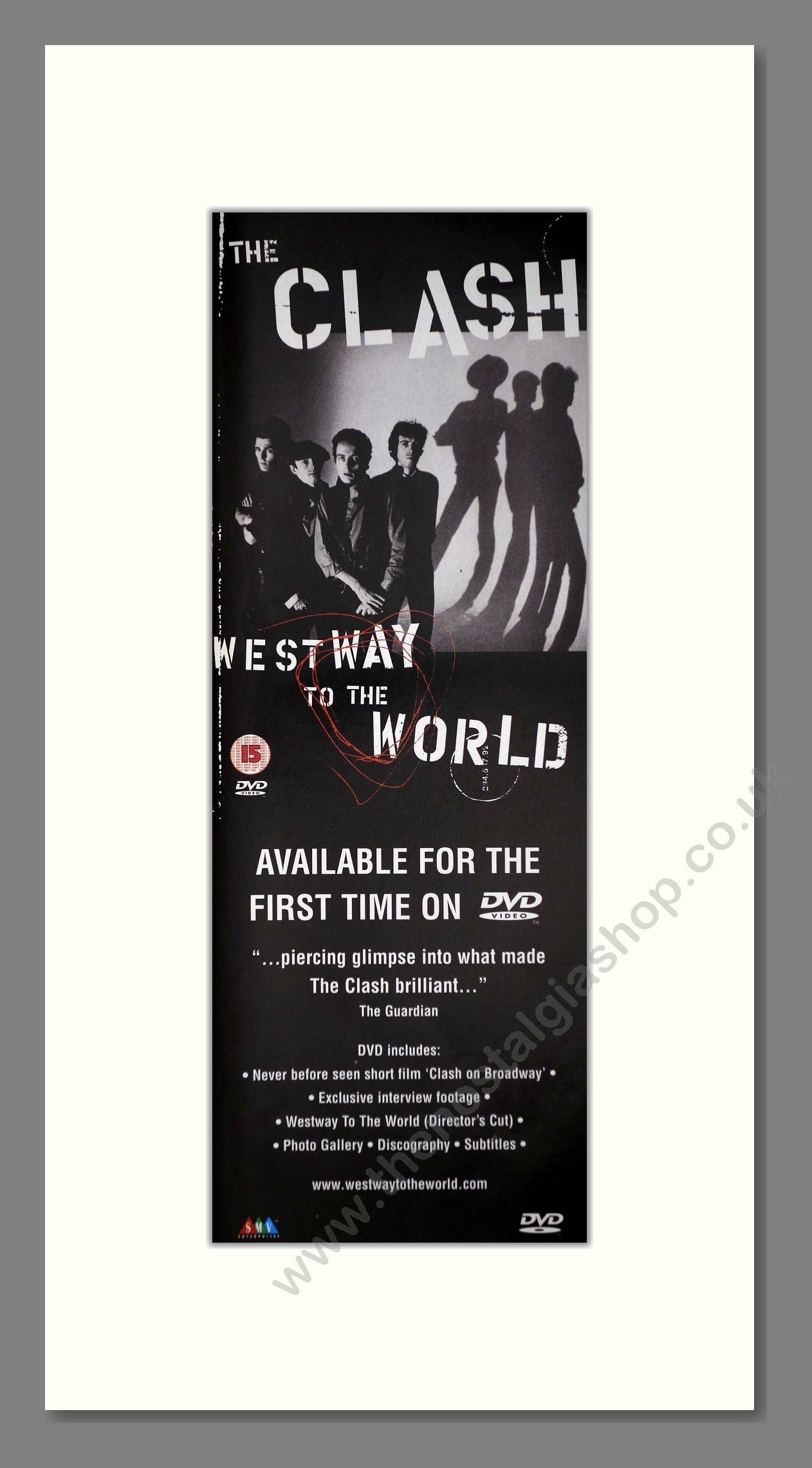 Clash (The) - Westway To The World. Vintage Advert 2001 (ref AD400132)