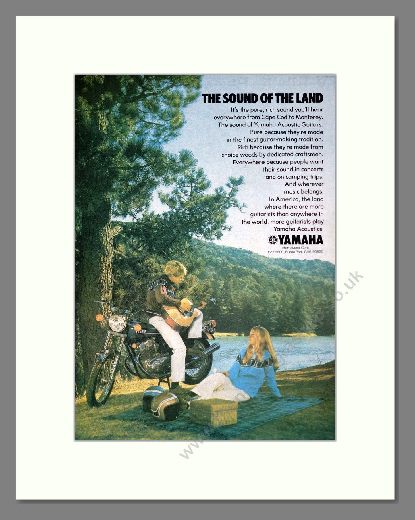 Yamaha - The Sound Of The Land. Vintage Advert 1974 (ref AD303378)