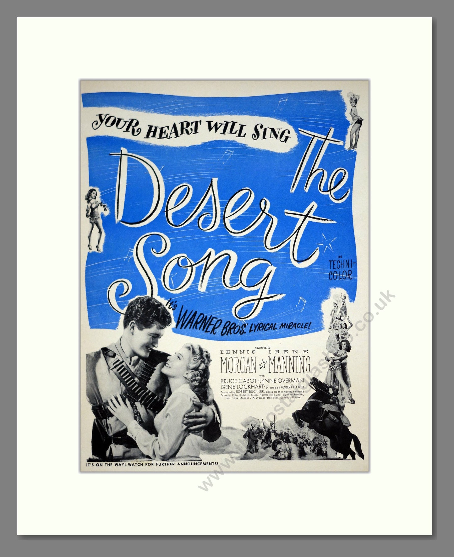 The Desert Song. Vintage Advert 1943 (ref AD303169)