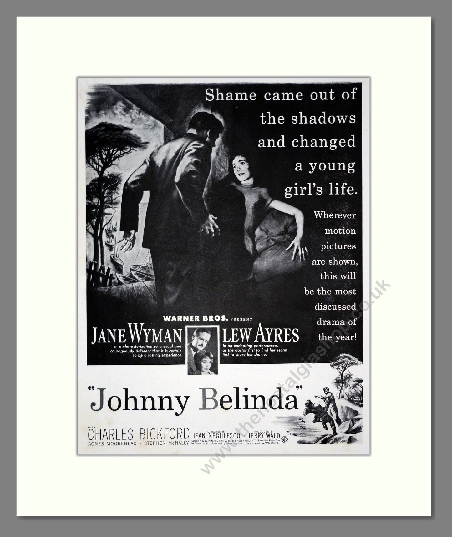 Johnny Belinda. Vintage Original Advert 1948 (ref AD303191)