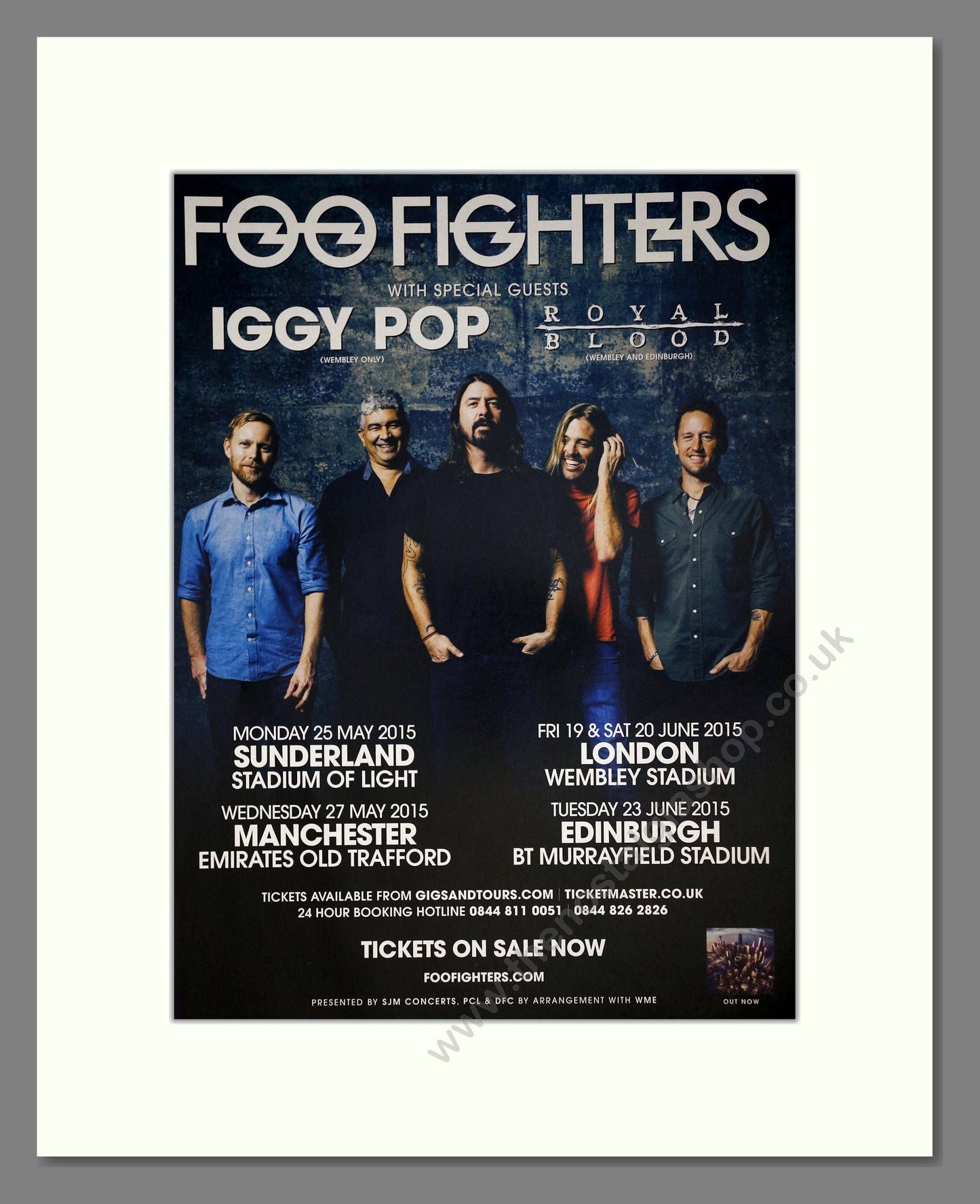 Foo Fighters - UK Tour. Vintage Advert 2015 (ref AD63391)
