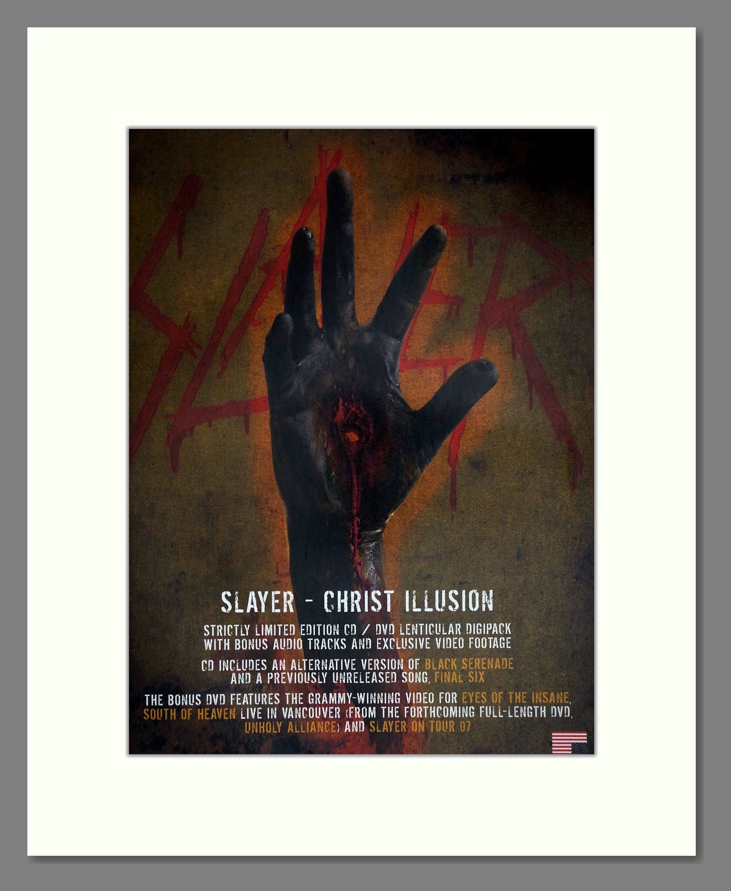 Slayer - Christ Illusion. Vintage Advert 2007 (ref AD63426)