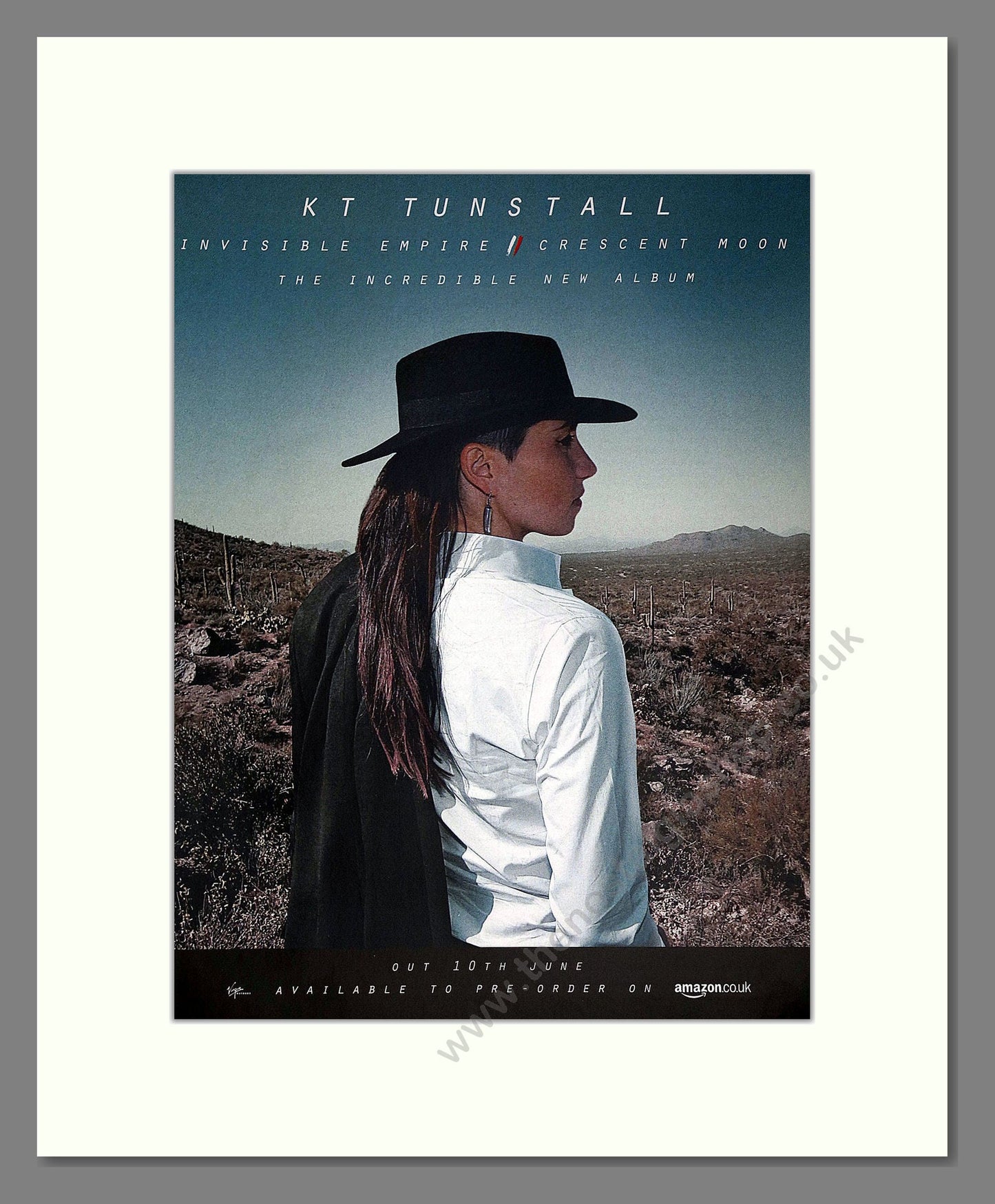 KT Tunstall - Invisible Empire. Vintage Advert 2013 (ref AD63452)