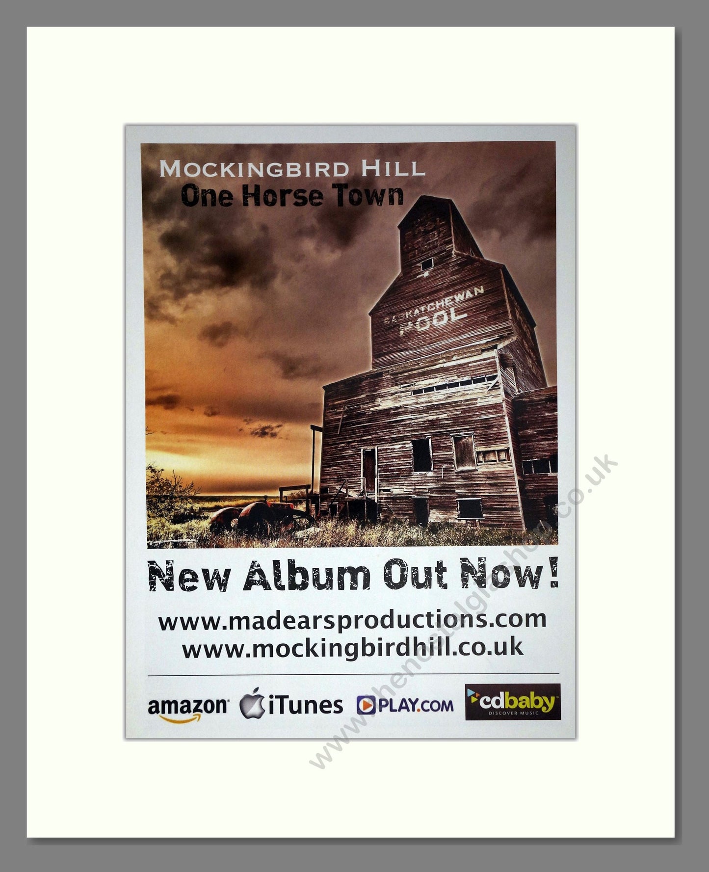 Mockingbird Hill - One Horse Town. Vintage Advert 2013 (ref AD63464)