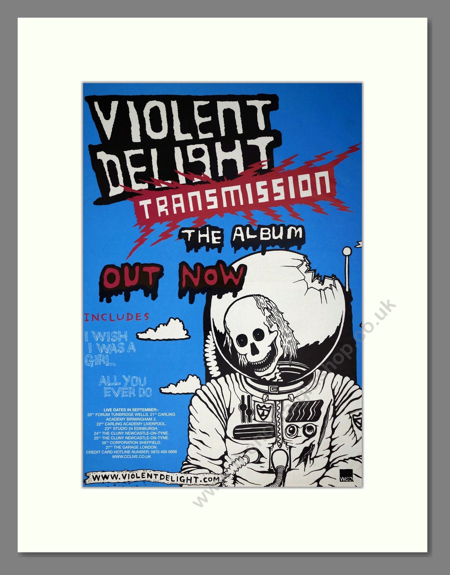 Violent Delight - Transmission. Vintage Advert 2003 (ref AD63467)