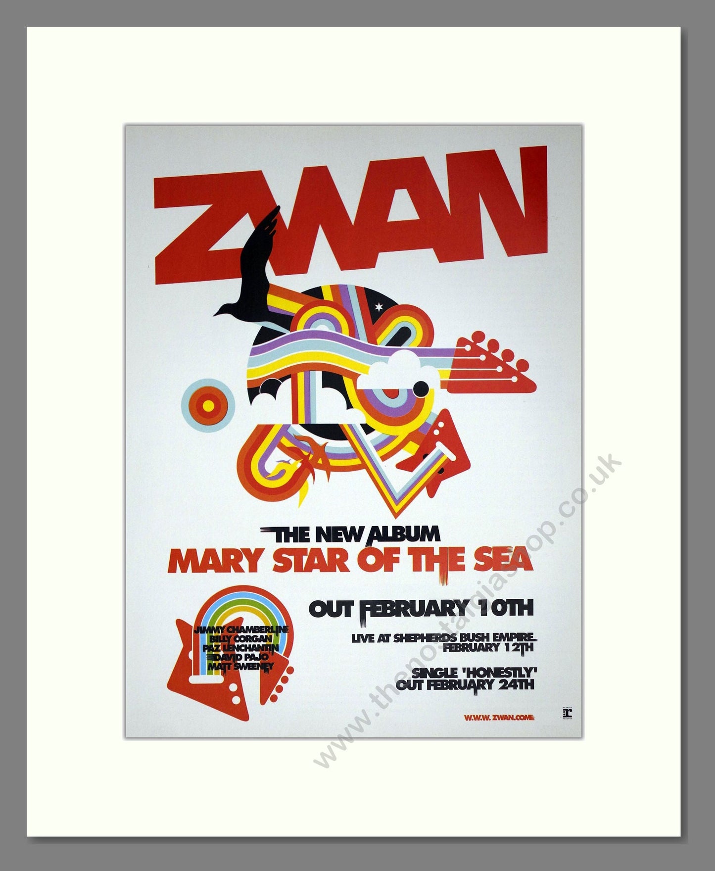 Zwan - Mary Star Of The Sea. Vintage Advert 2003 (ref AD63481)