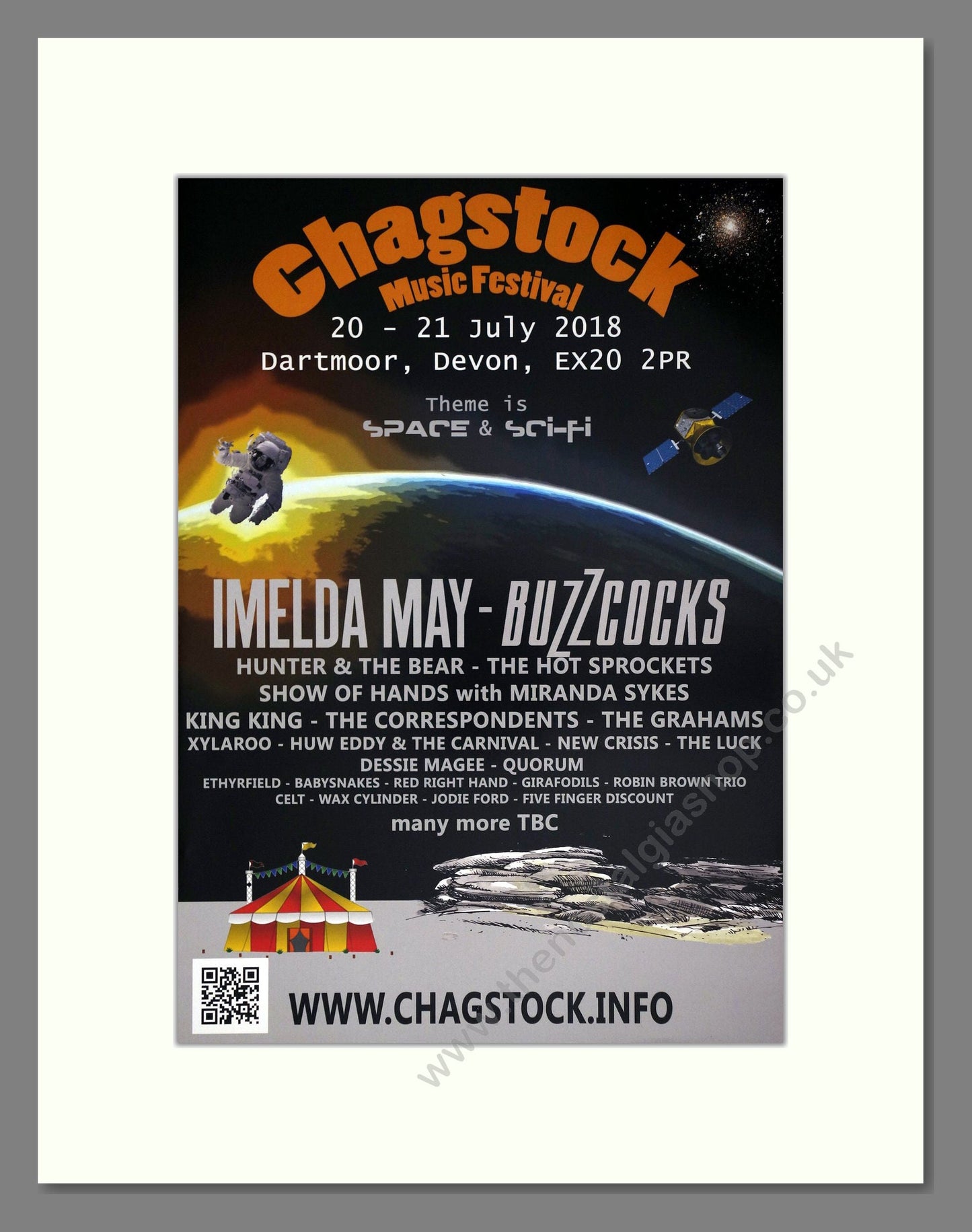 Chagstock Festival - Line Up. Vintage Advert 2018 (ref AD63576)