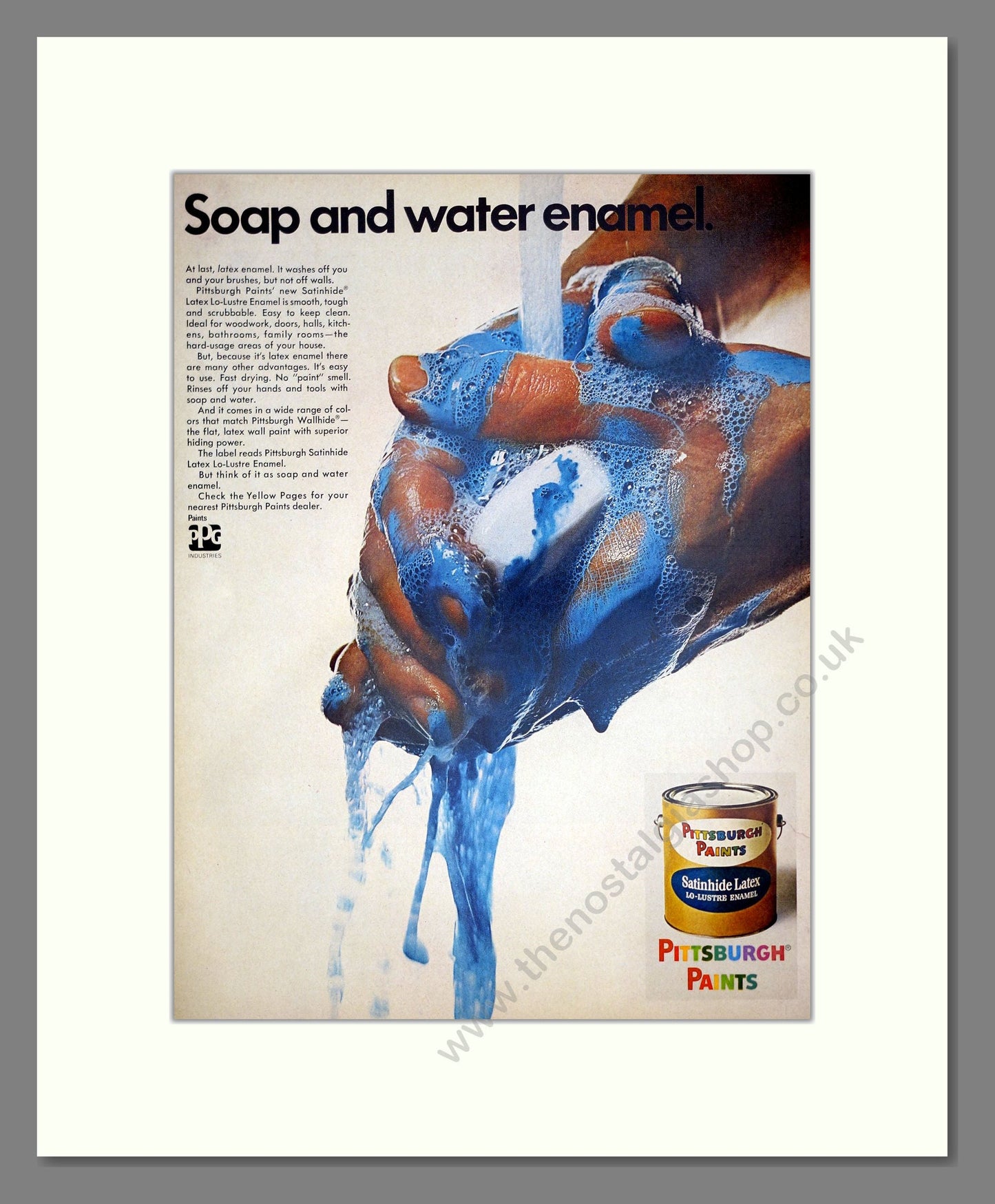 Pittsburgh Paints - Enamel Paint. Vintage Advert 1967 (ref AD303441)