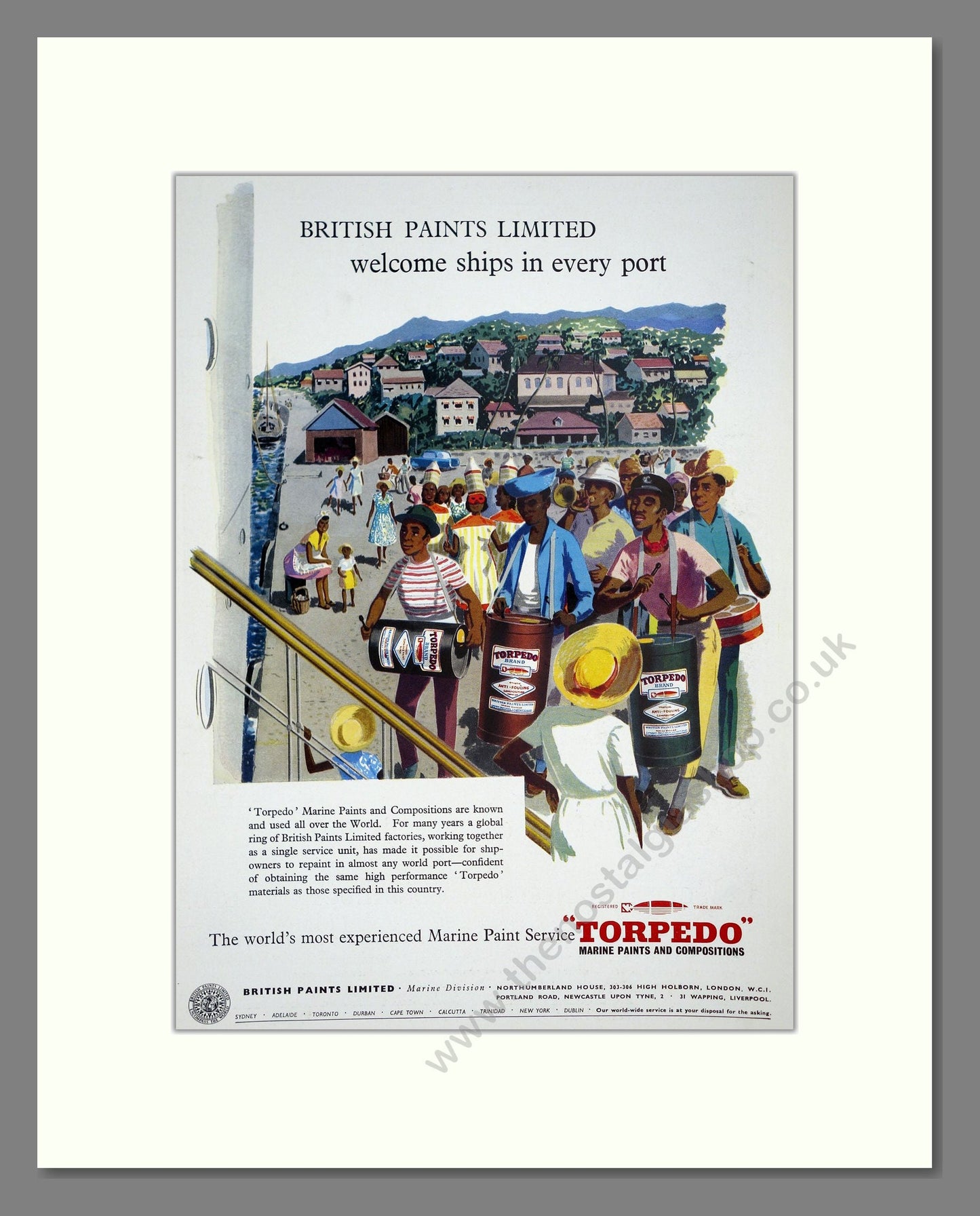 British Paints Limited - Torpedo Paint. Vintage Advert 1960 (ref AD303448)