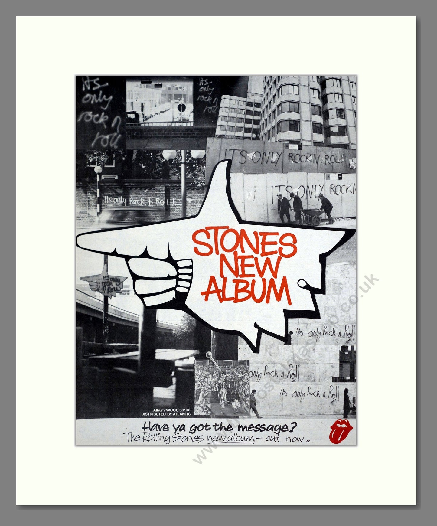 Rolling Stones (The) - Have Ya Got The Message. Vintage Advert 1974 (ref AD20165)