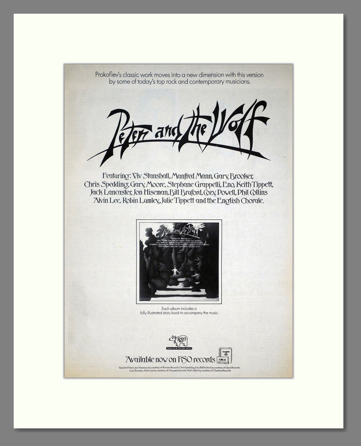 Various Artists - Peter And The Wolf. Vintage Advert 1975 (ref AD20189)