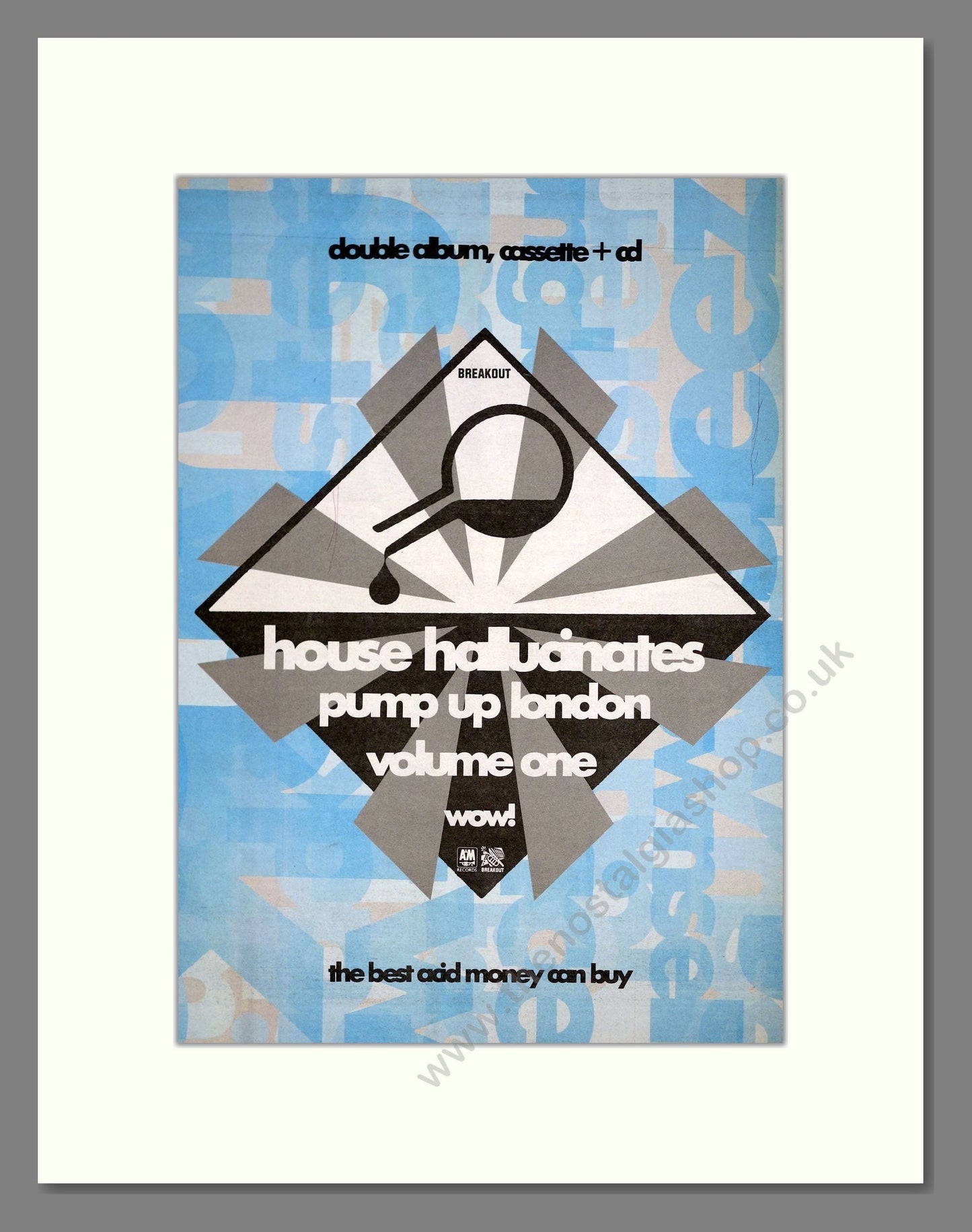 House Hallucinates - Pump Up London Vol 1. Vintage Advert 1988 (ref AD20190)