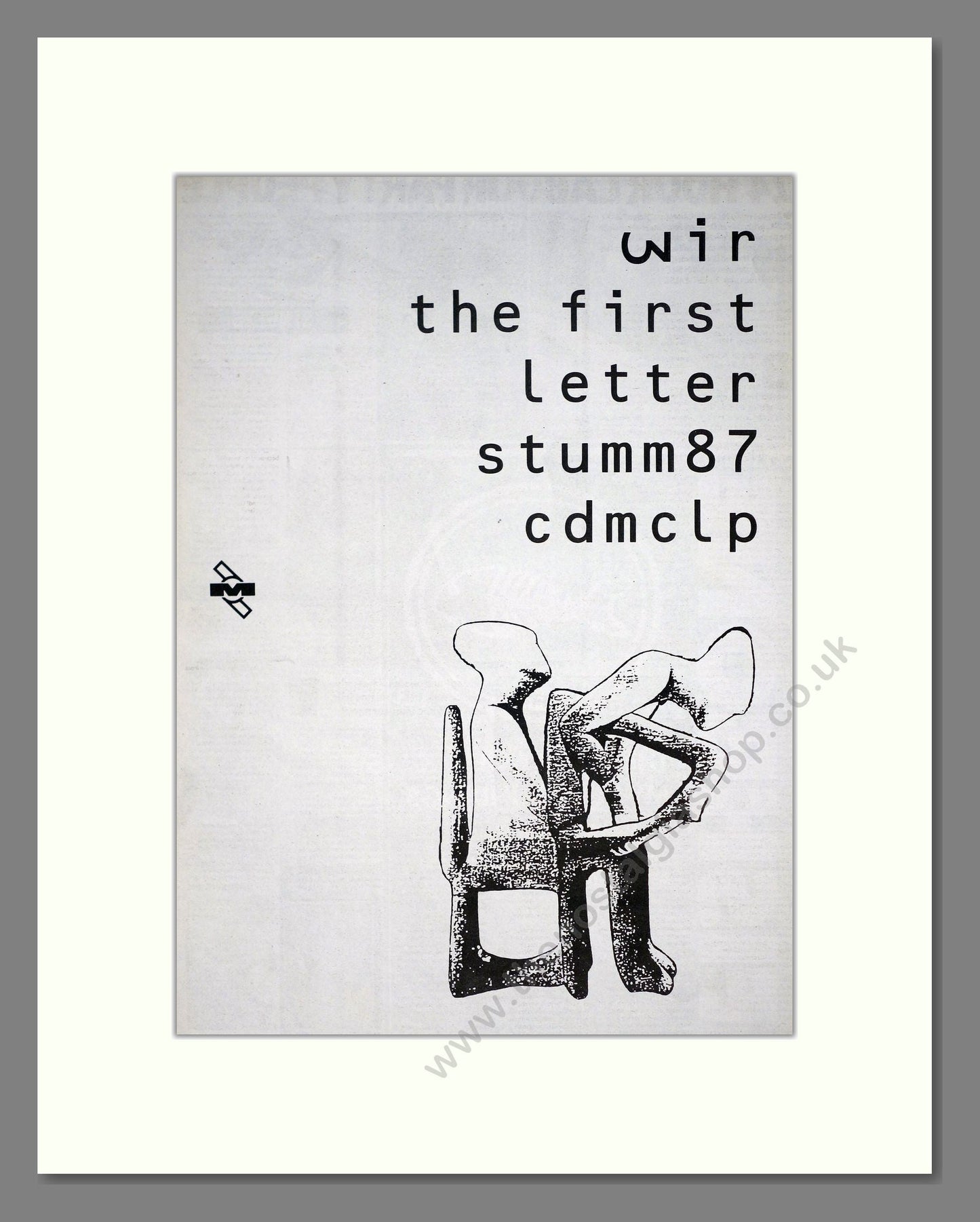 Wir - The First Letter. Vintage Advert 1991 (ref AD20209)