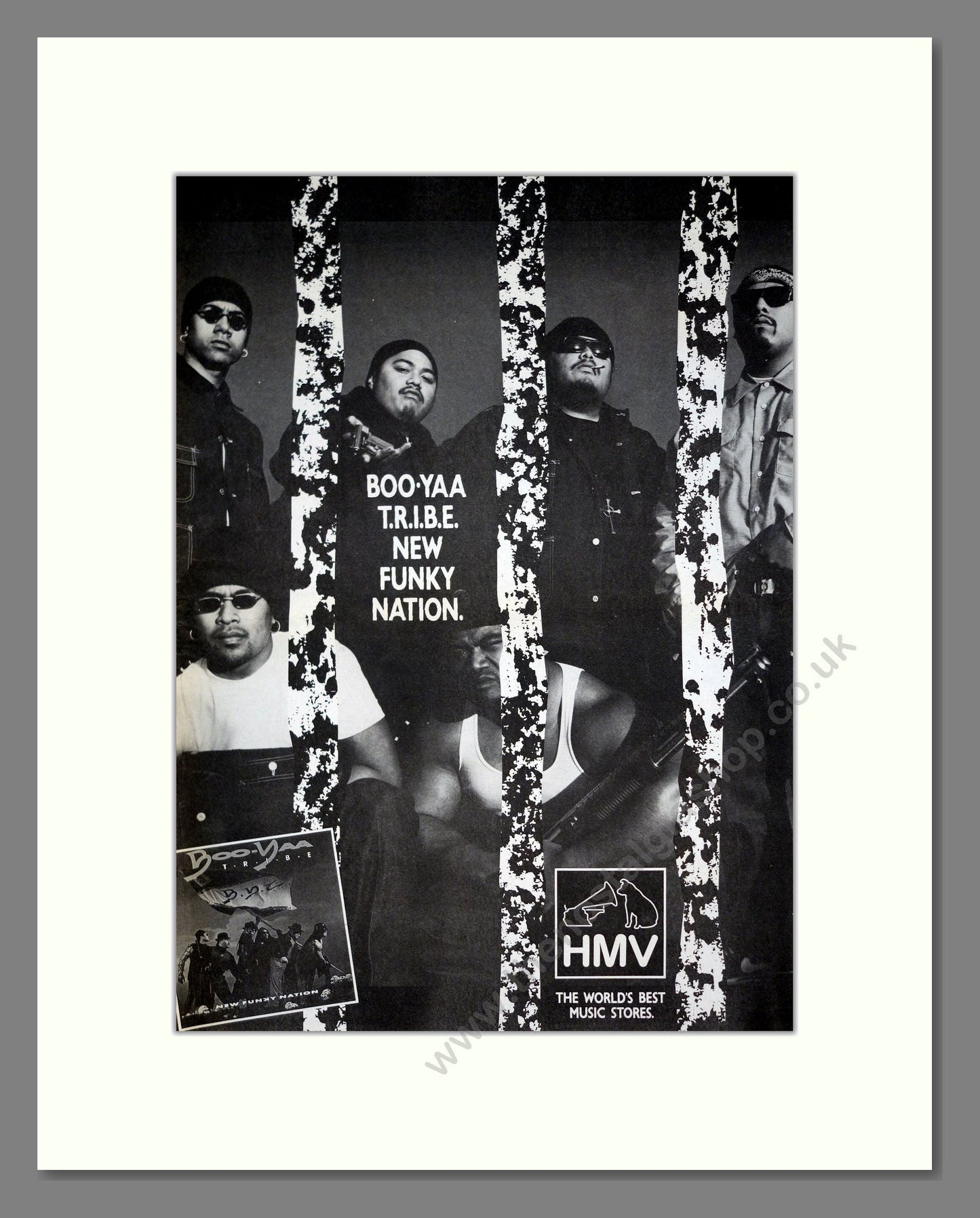 Boo-Yaa Tribe - New Funky Nation. Vintage Advert 1990 (ref AD20255)