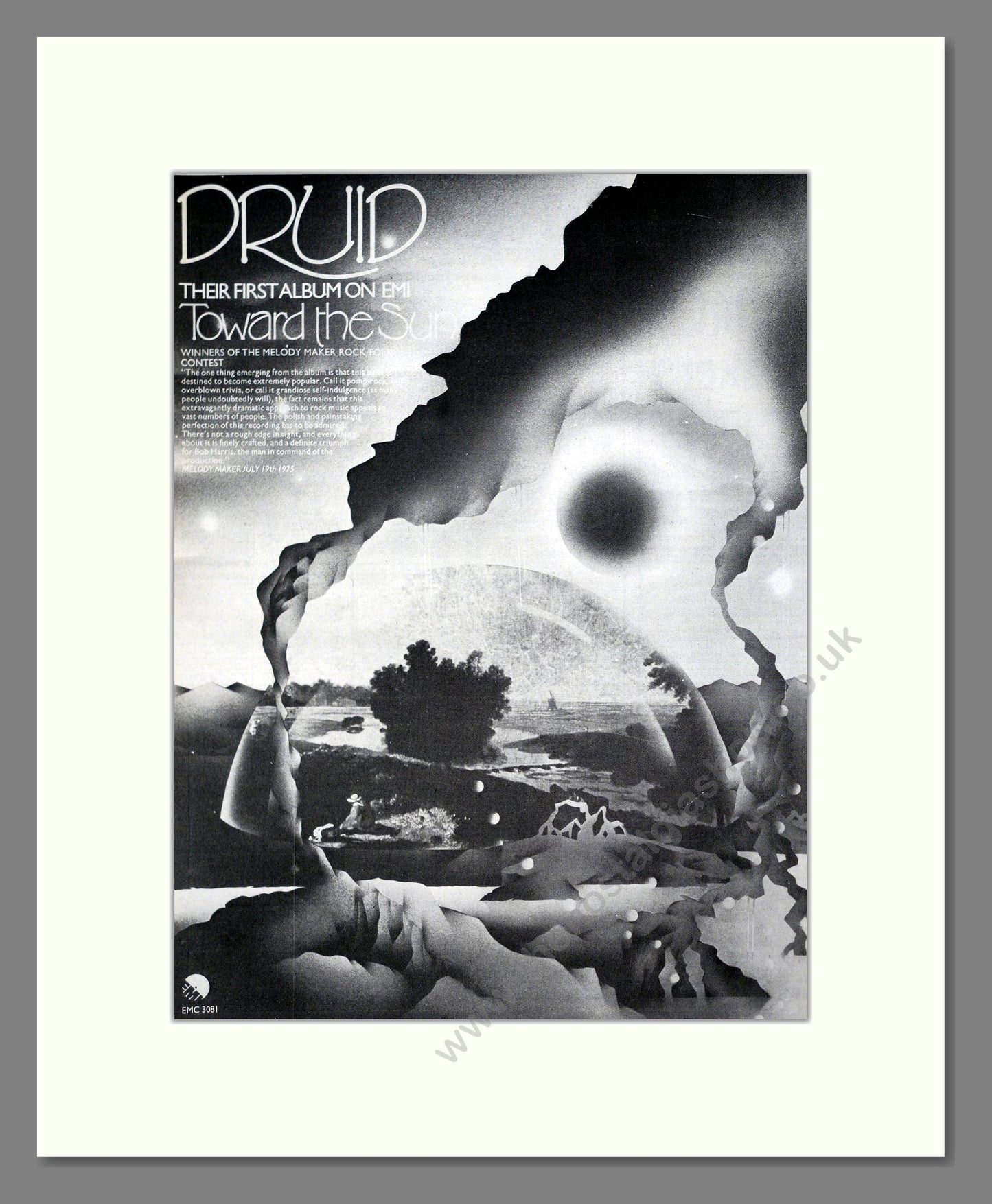 Druid - Toward The Sun. Vintage Advert 1975 (ref AD20275)