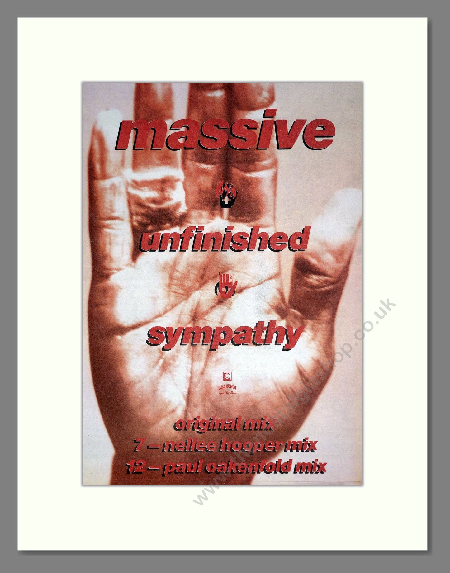 Massive Attack - Unfinished Sympathy. Vintage Advert 1991 (ref AD20350)