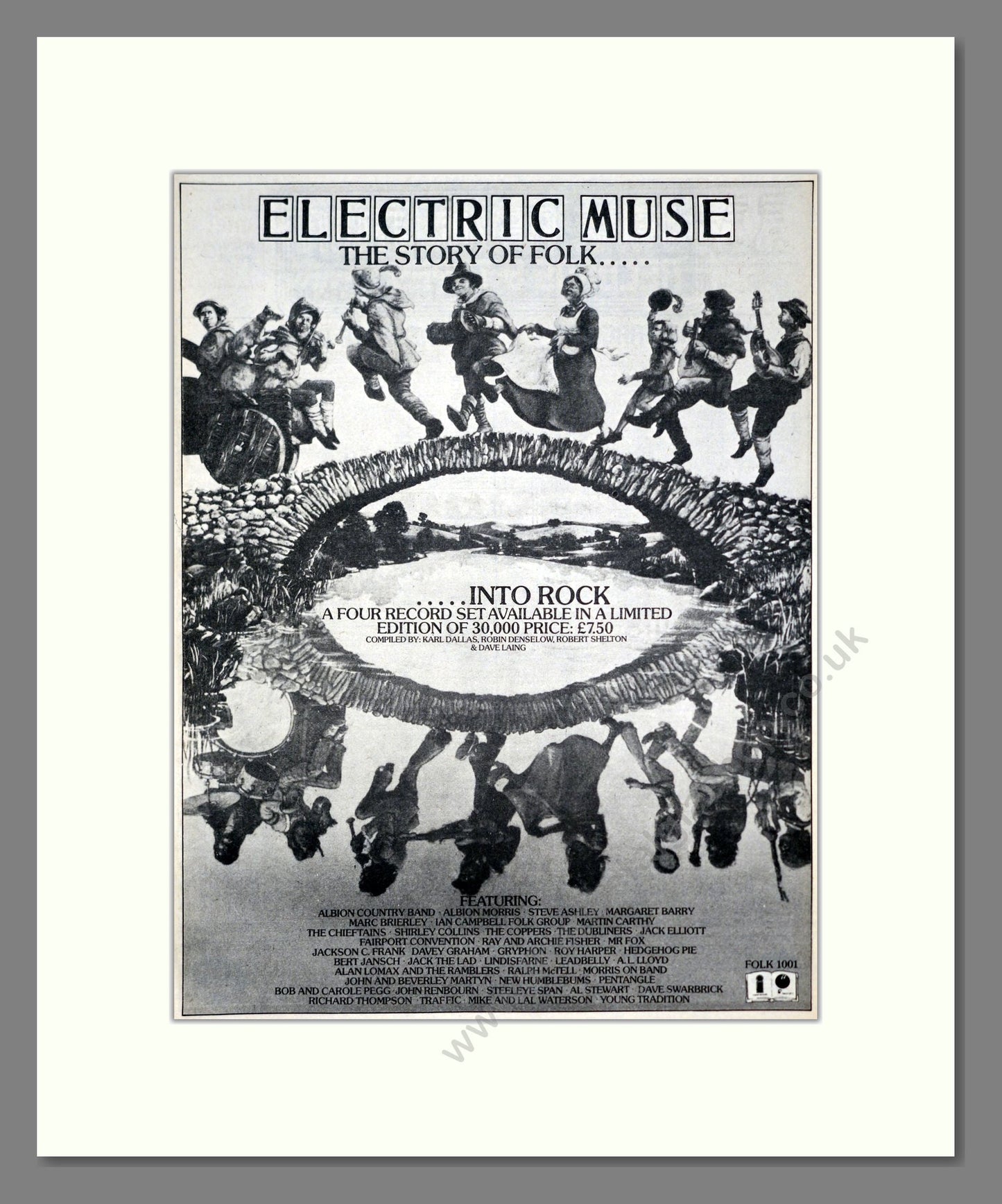 Electric Muse - The Story Of Folk. Vintage Advert 1975 (ref AD20391)