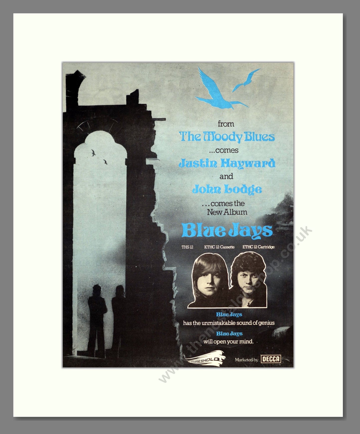 Moody Blues (The) - Blue Jays. Vintage Advert 1975 (ref AD20406)