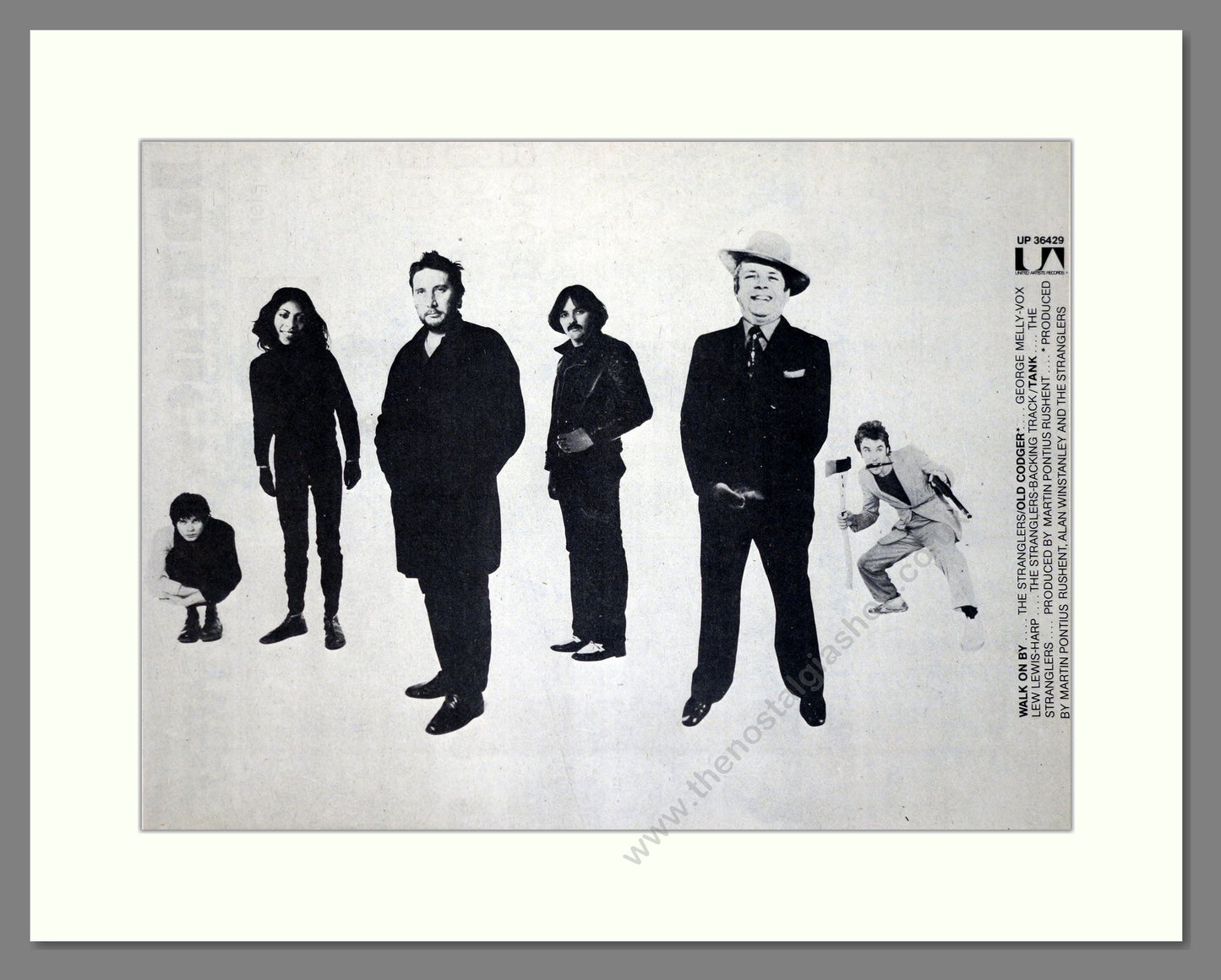 Stranglers (The) / George Melly - Walk On By. Vintage Advert 1978 (ref AD20413)