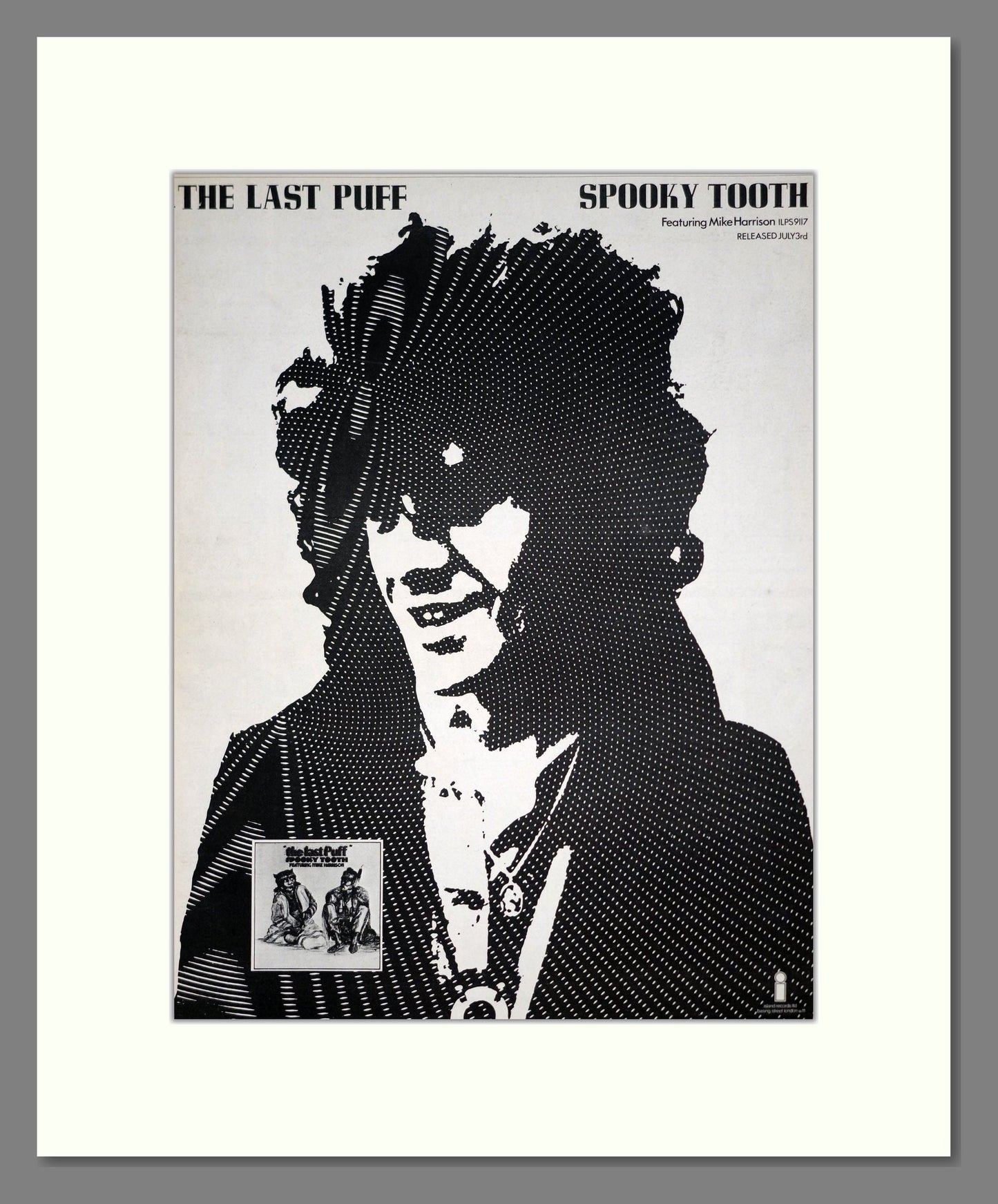 Spooky Tooth - The Last Puff. Vintage Advert 1970 (ref AD20430)