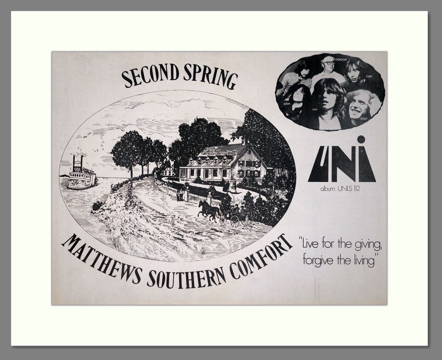 Matthews Southern Comfort - Second Spring. Vintage Advert 1970 (ref AD20431)