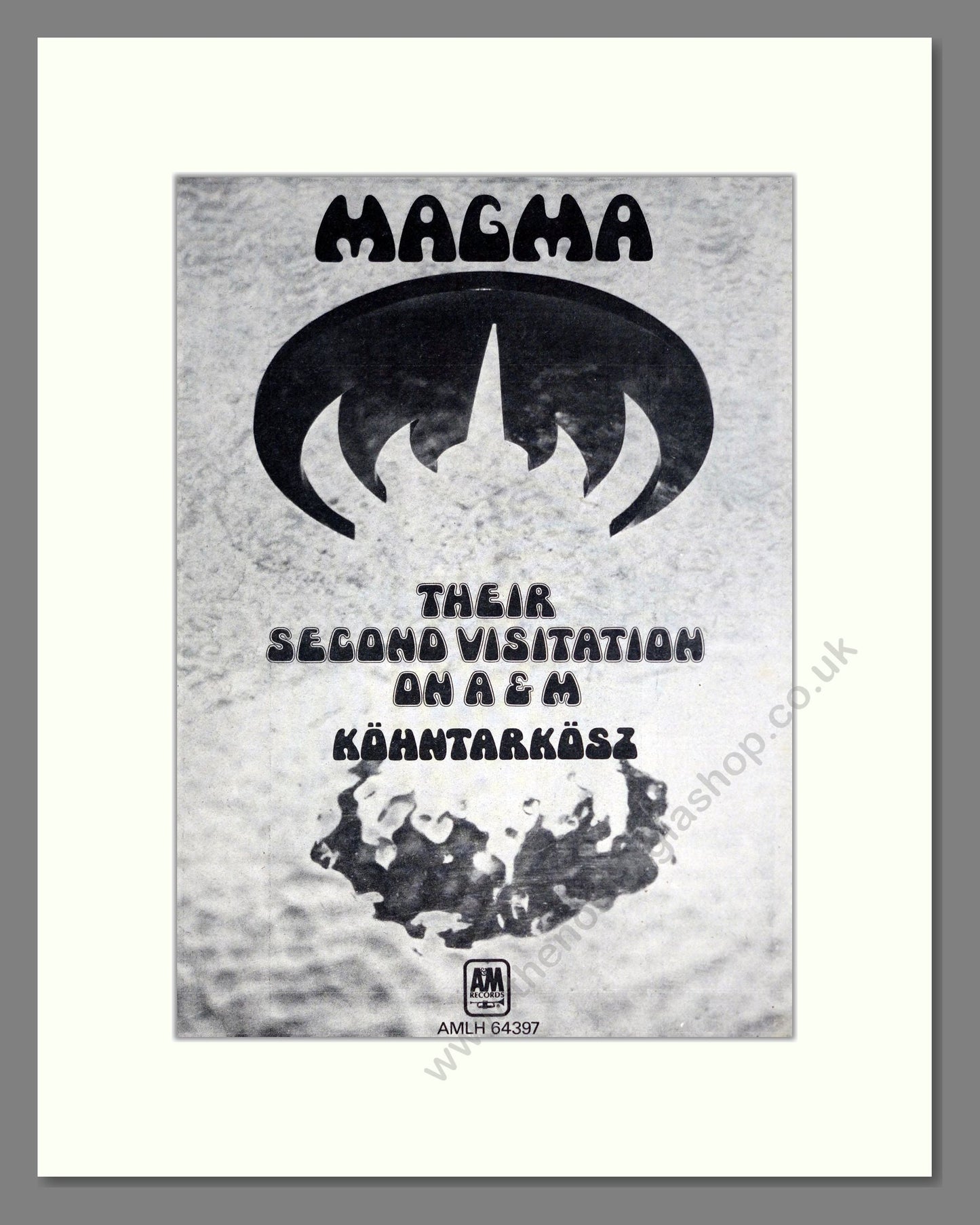 Magma - Kohntarkosz. Vintage Advert 1974 (ref AD20540)